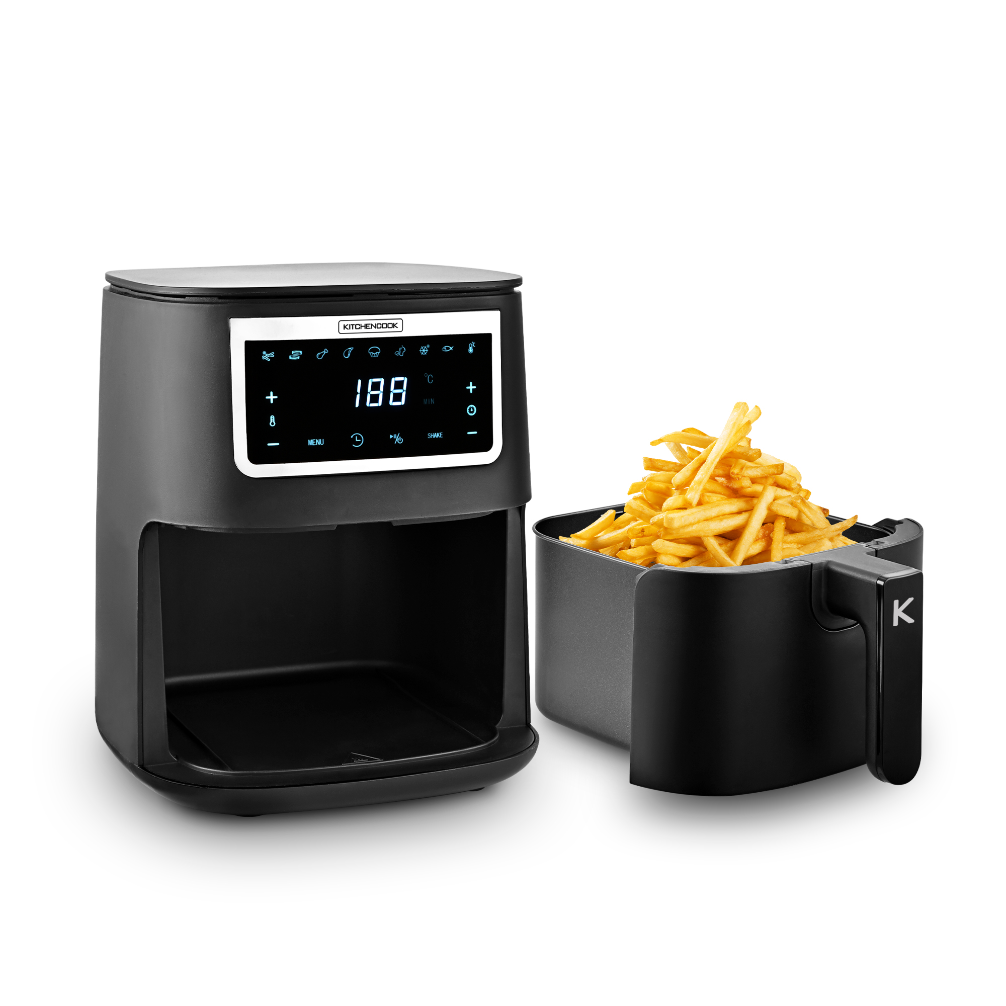 Voir la diapositive 5 : KITCHENCOOK Friteuse sans huile à air chaud AIRMED4 - Noir