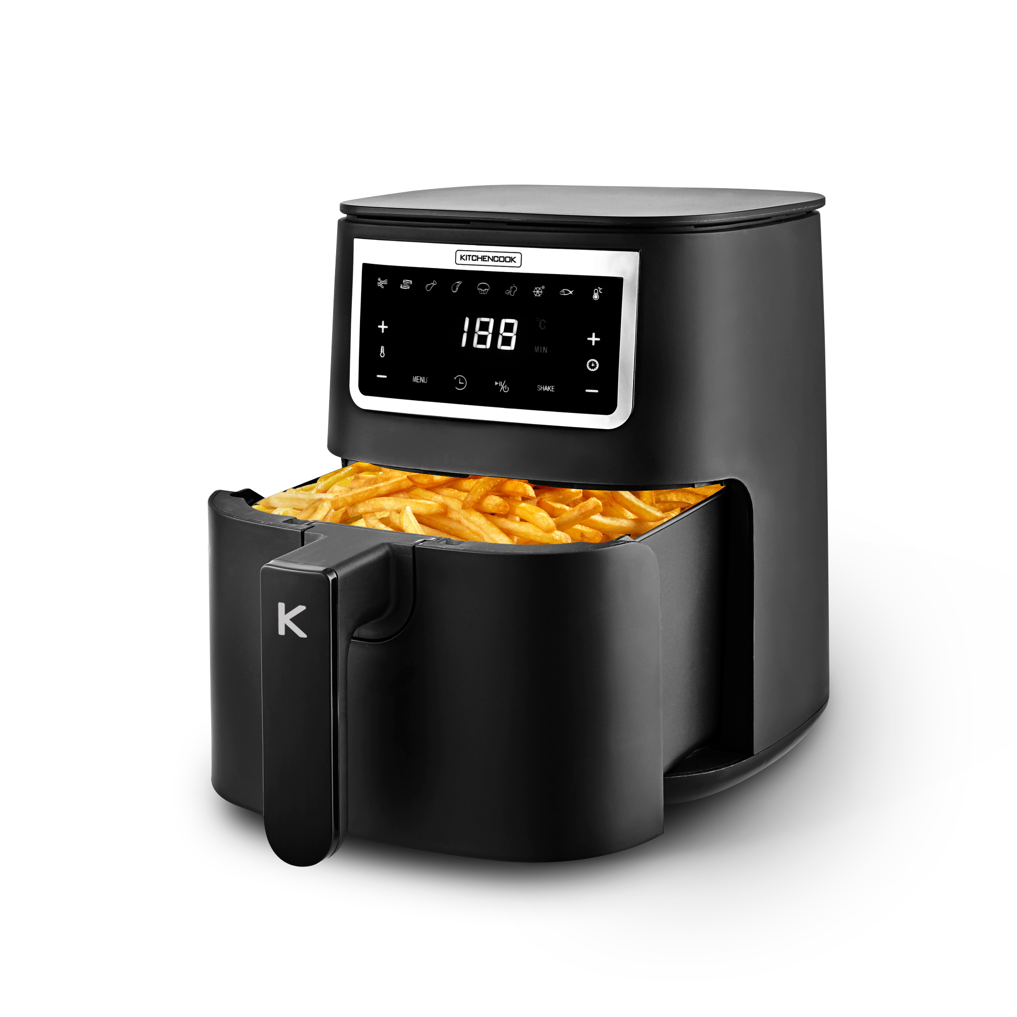 Voir la diapositive 7 : KITCHENCOOK Friteuse sans huile à air chaud AIRMED4 - Noir