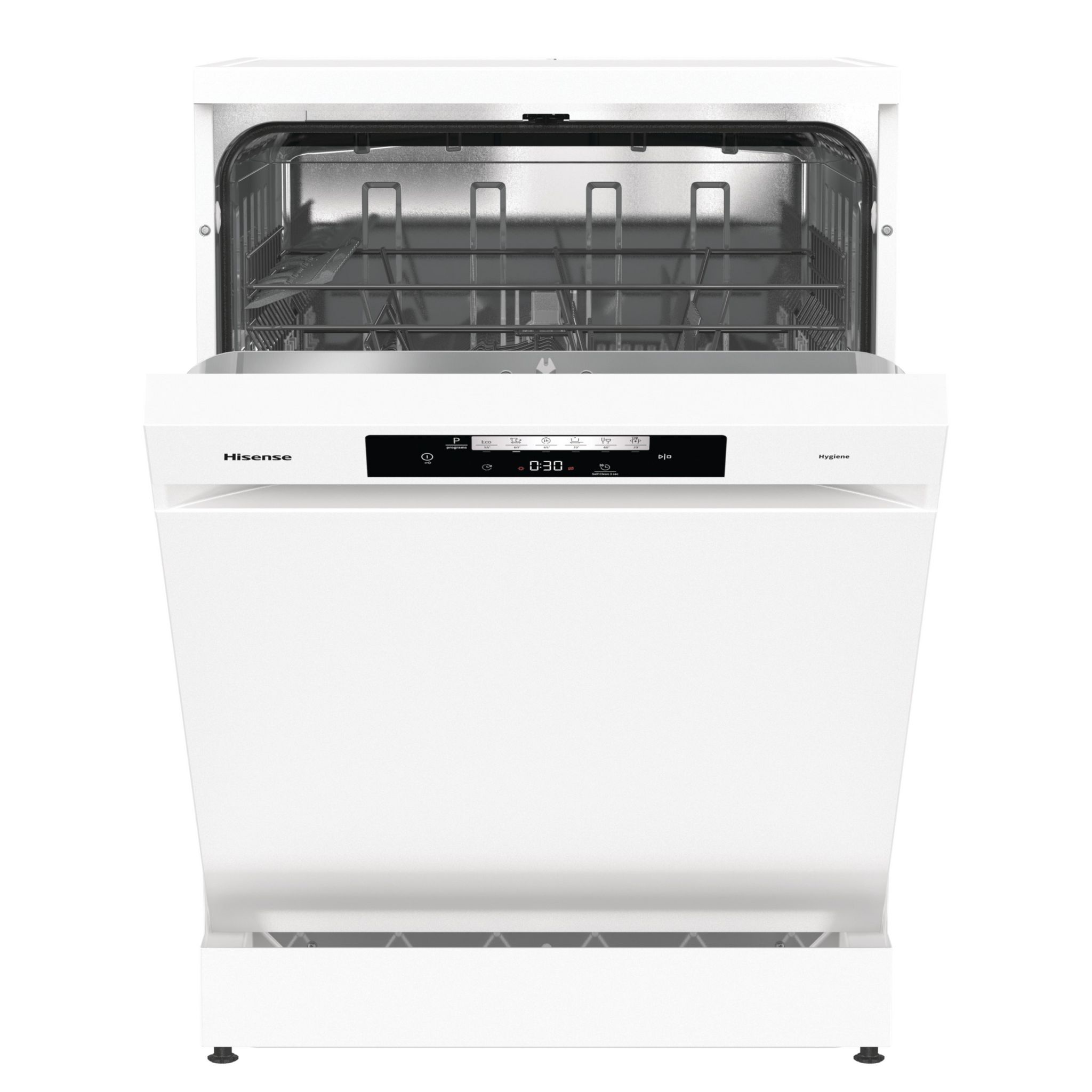 Voir la diapositive 1 : HISENSE Lave vaisselle pose libre HS642E90W, 13 couverts, 60 cm, 47 dB, E