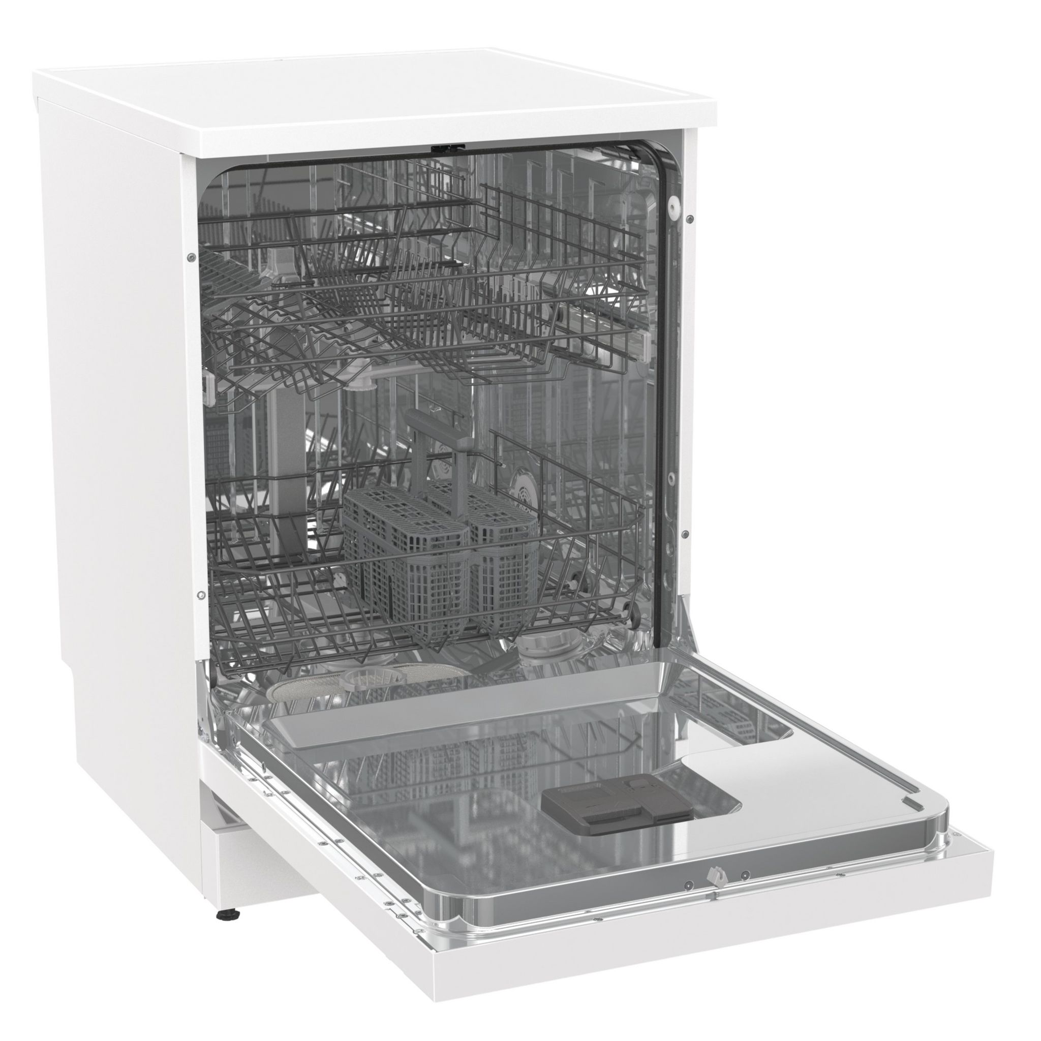 Voir la diapositive 3 : HISENSE Lave vaisselle pose libre HS642E90W, 13 couverts, 60 cm, 47 dB, E