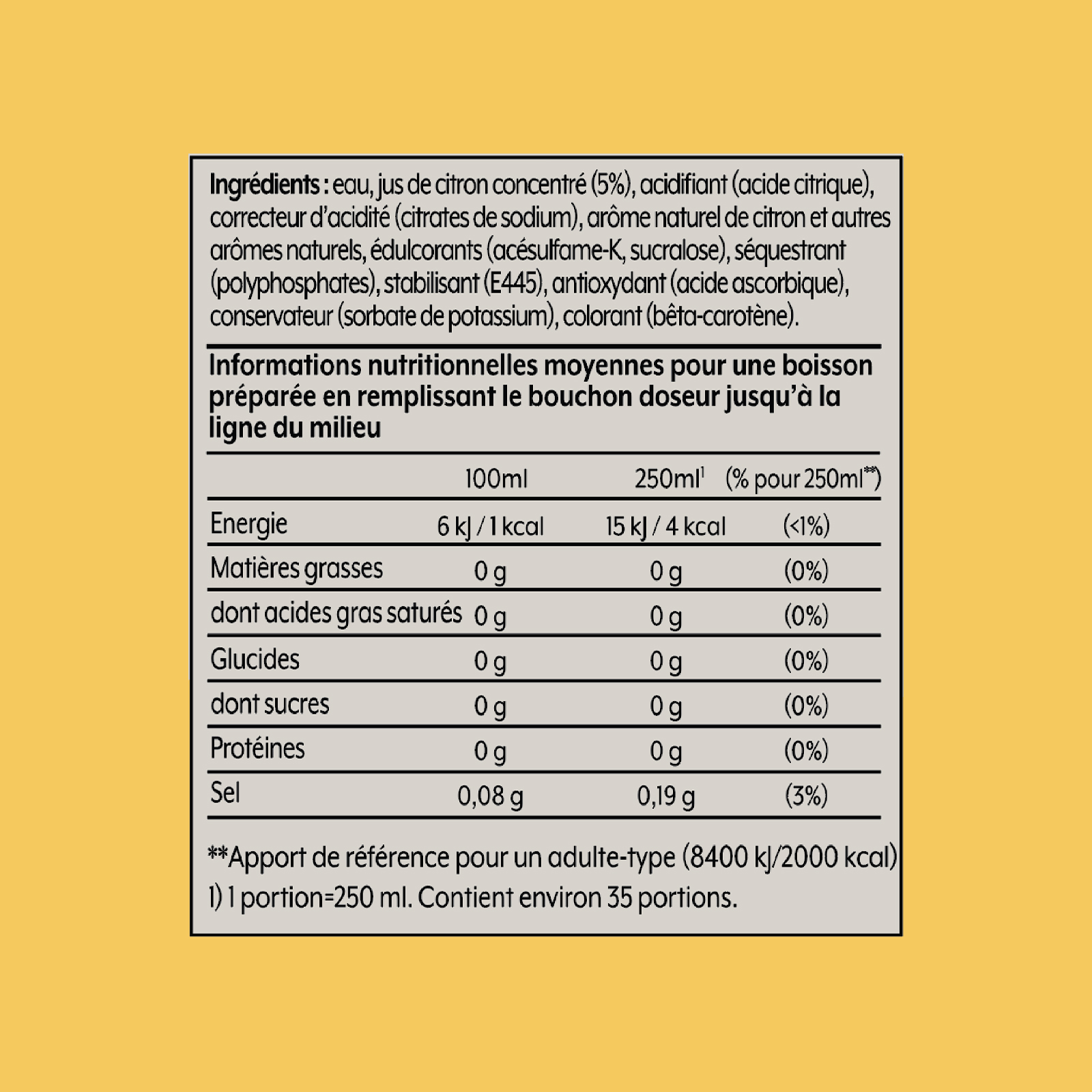 Voir la diapositive 8 : SODASTREAM Concentré à soda Citron