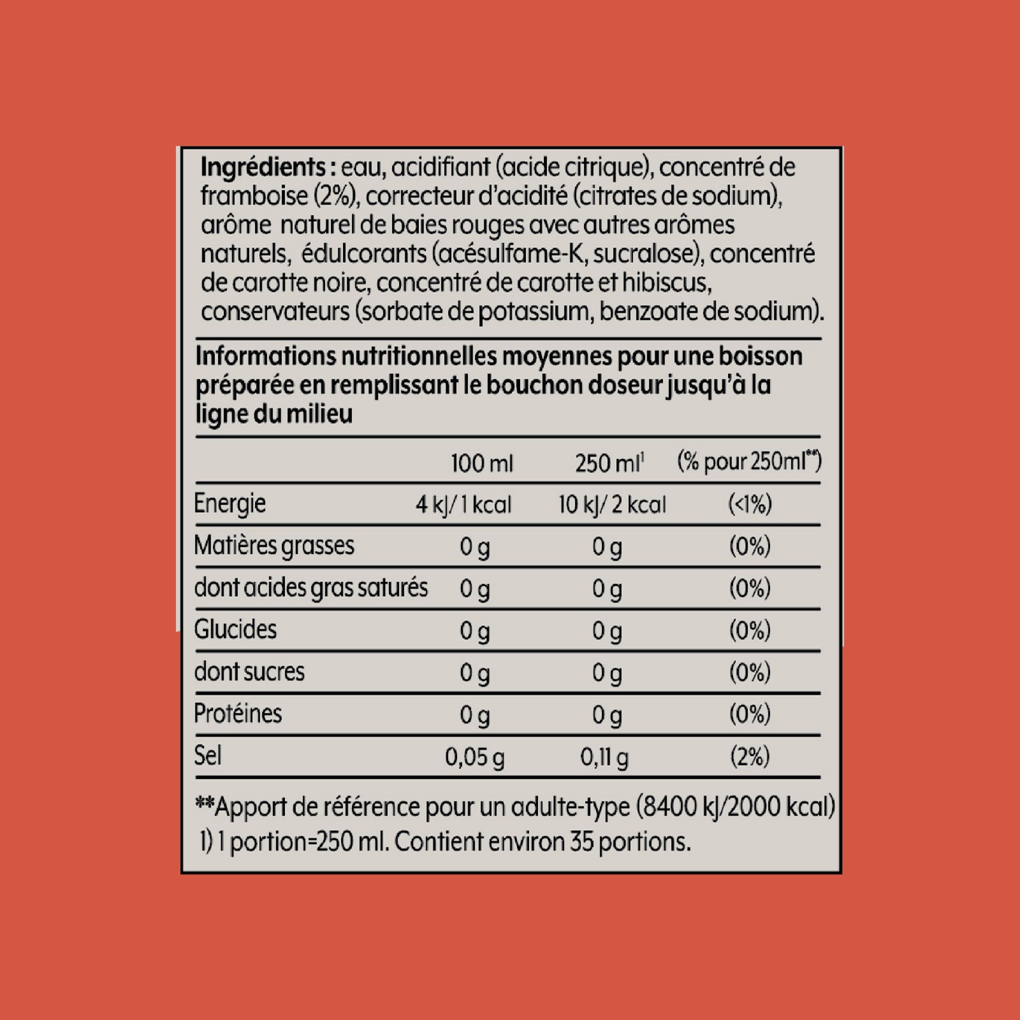 Voir la diapositive 8 : SODASTREAM Concentré à soda Grenadine