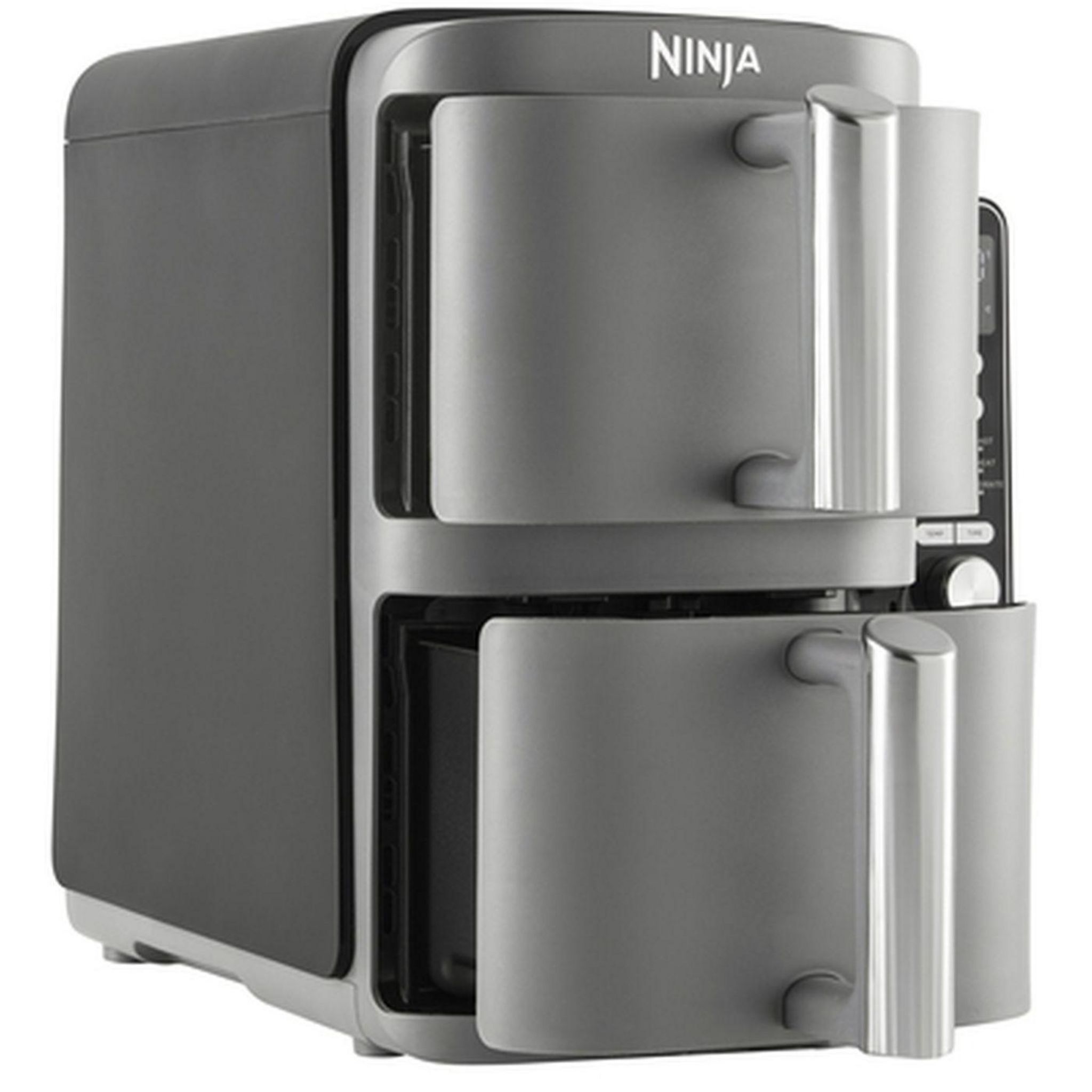 Voir la diapositive 2 : NINJA Friteuse double stack XL SL400EU - Gris