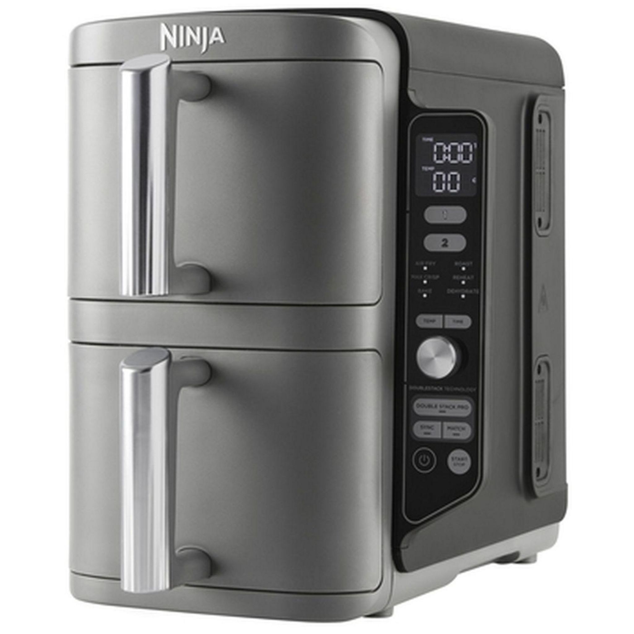Voir la diapositive 5 : NINJA Friteuse double stack XL SL400EU - Gris
