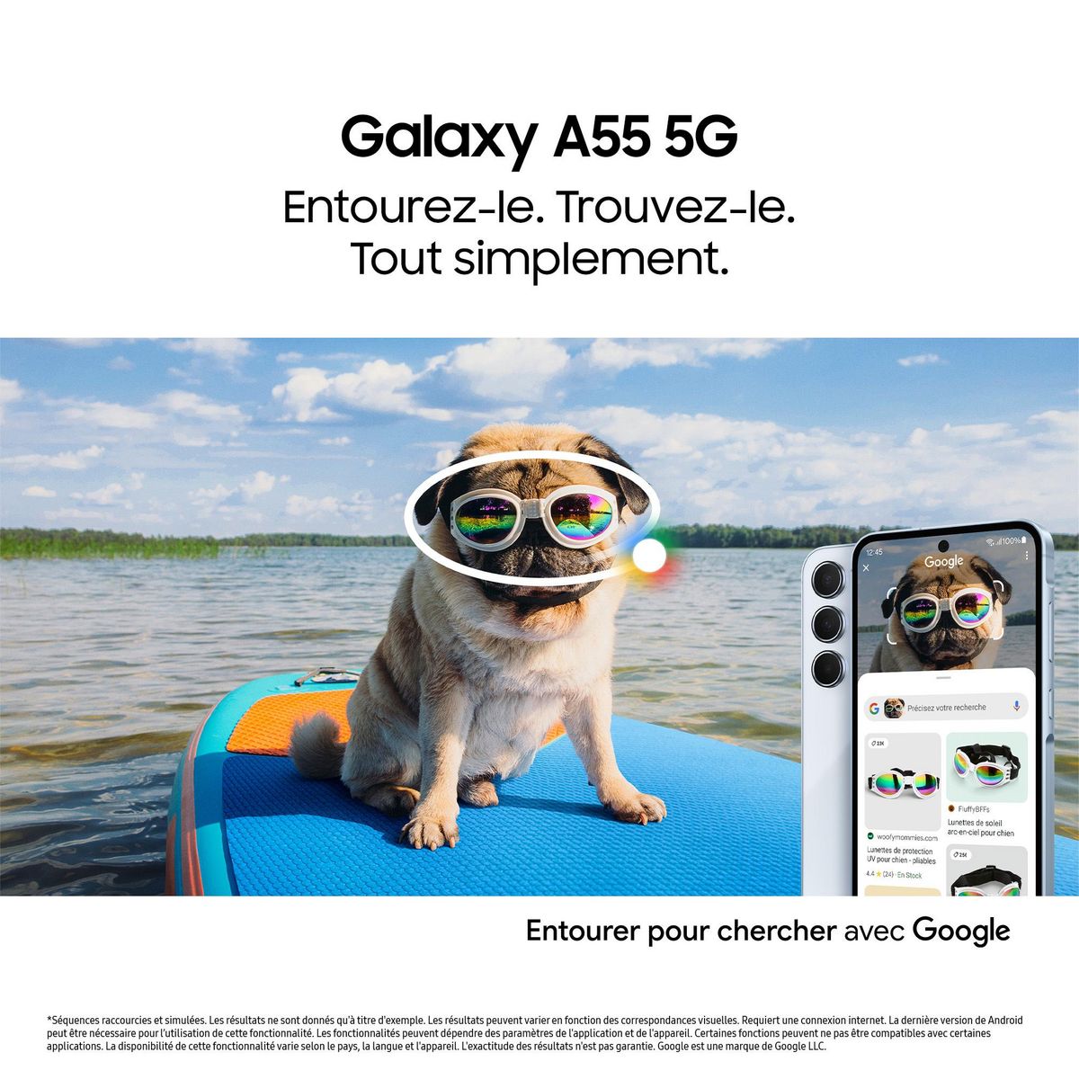 SAMSUNG Galaxy A55 5G 128Go - Bleu nuit