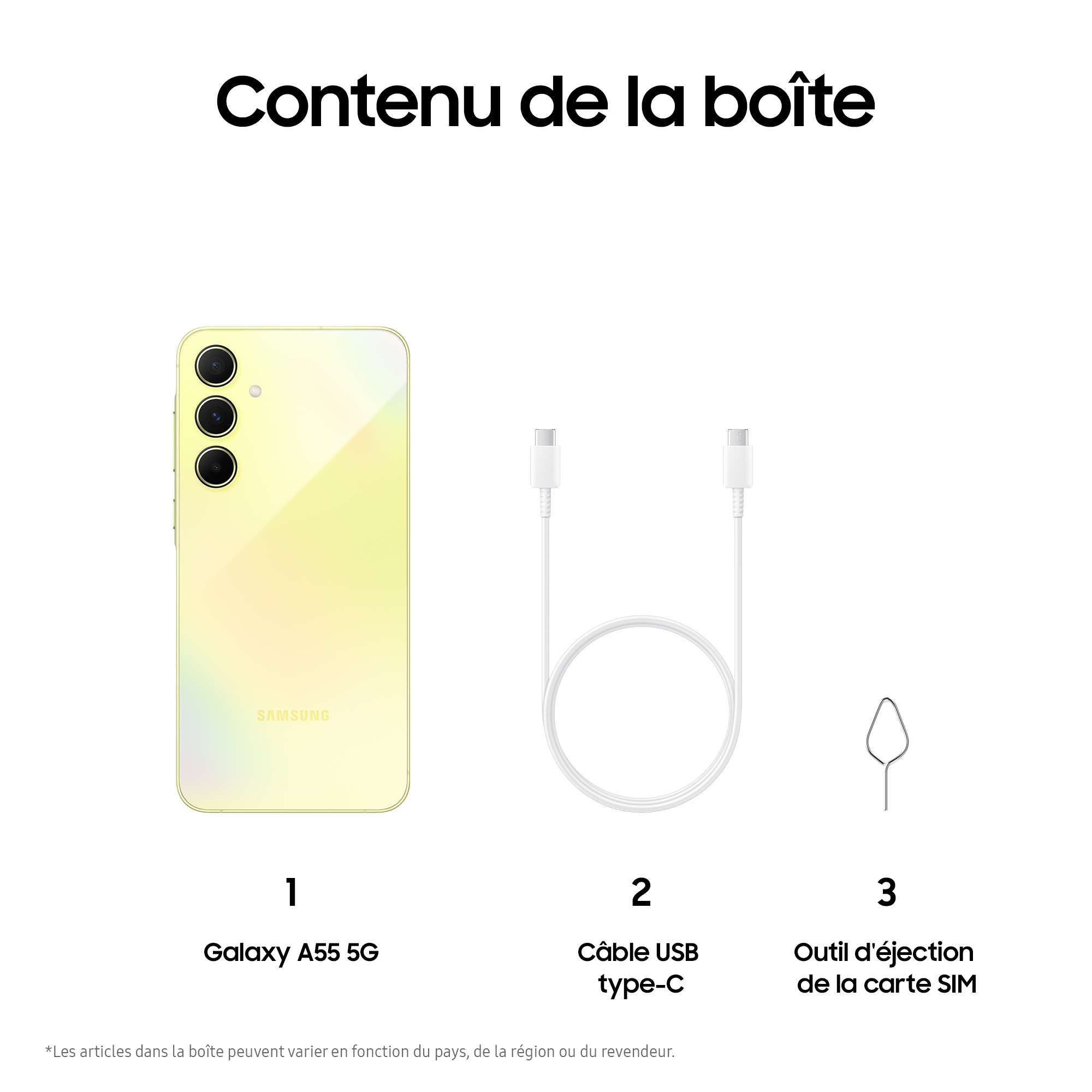 Voir la diapositive 6 : SAMSUNG Galaxy A55 5G 128Go - Lime