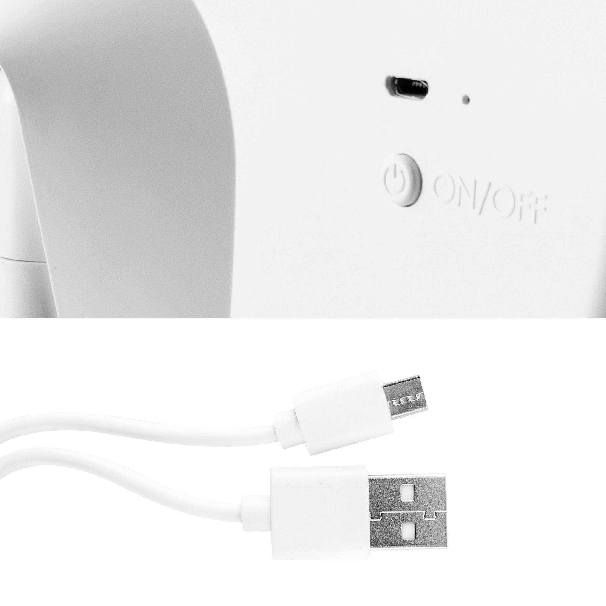 Voir la diapositive 7 : YOGHI Miroir de table LED avec porte-bijoux MIZO - Blanc