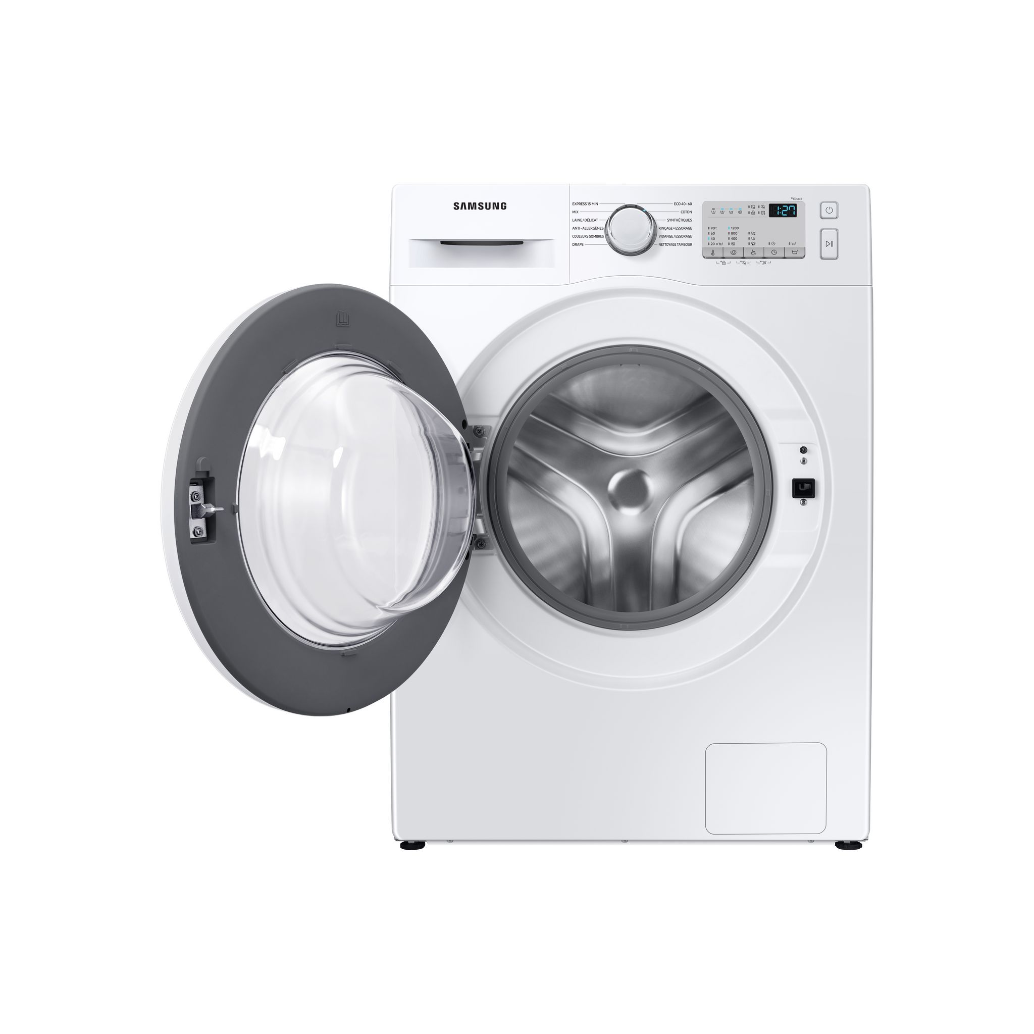 Voir la diapositive 3 : SAMSUNG Lave linge hublot à induction WW80T4020EH, 8 kg, 1200 T/min, D