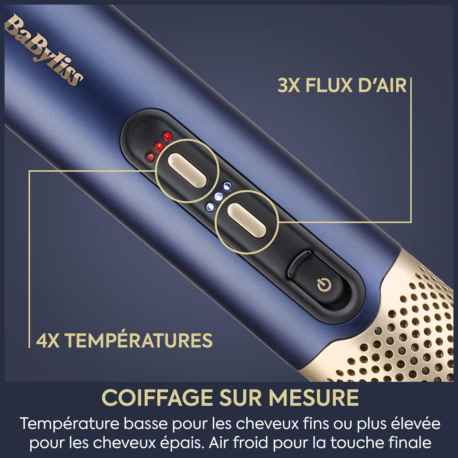 Voir la diapositive 10 : BABYLISS Multistyler Air Wand AS6550E - Bleu