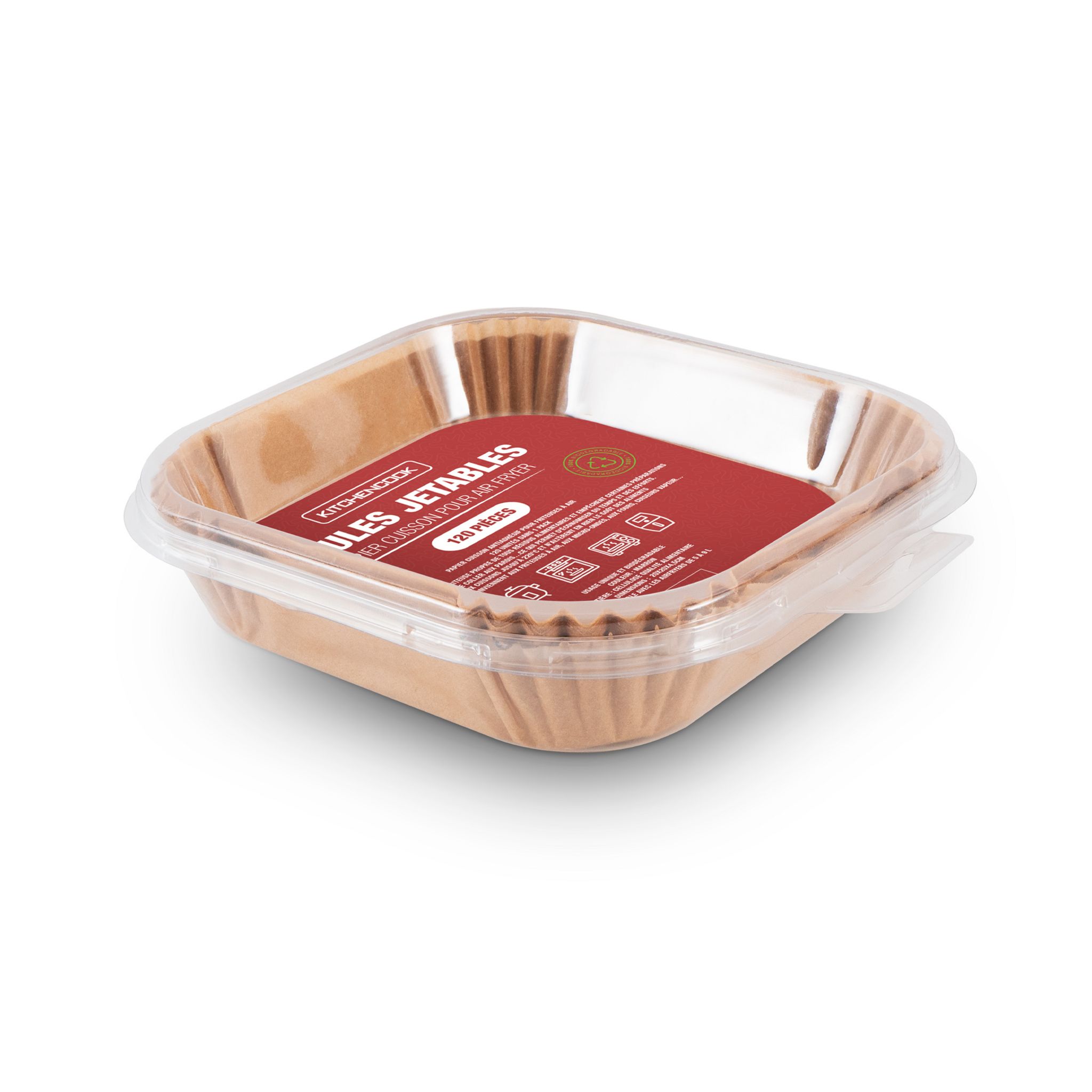 Voir la diapositive 4 : KITCHENCOOK Moules jetables AIRFRY PAPER120