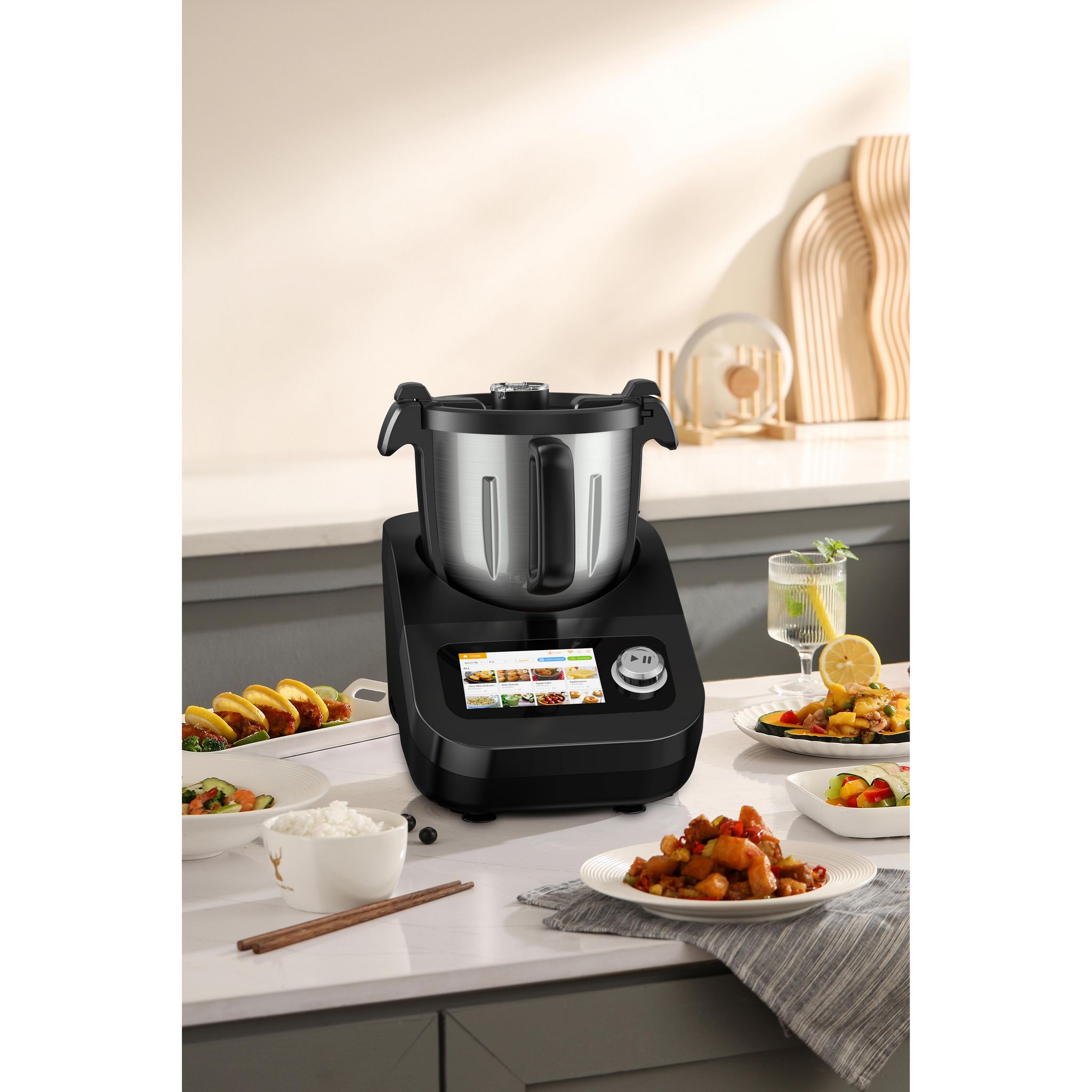 Voir la diapositive 3 : KITCHENCOOK Robot pâtissier CUISIO SPIRIT - Noir