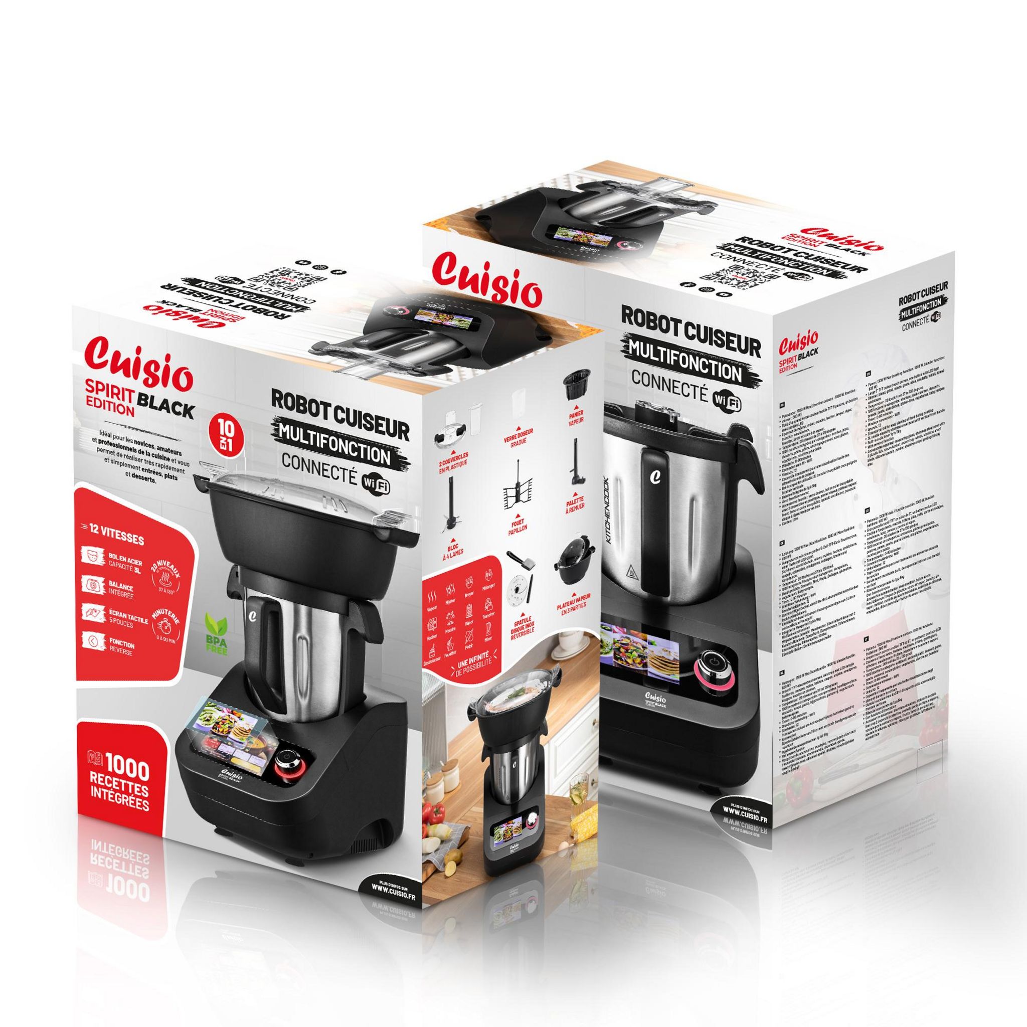 Voir la diapositive 31 : KITCHENCOOK Robot pâtissier CUISIO SPIRIT - Noir