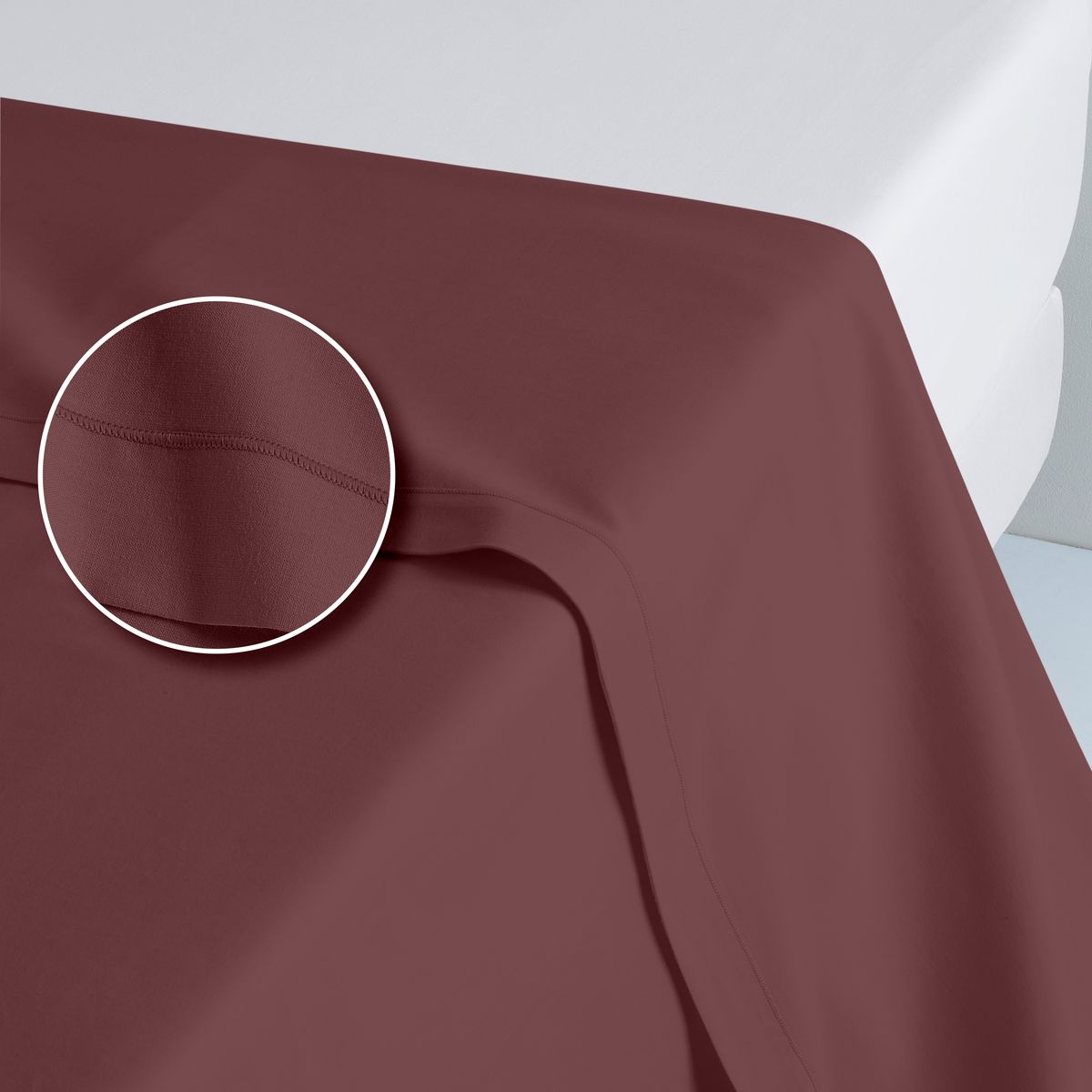 ACTUEL Drap plat en coton 57 fils