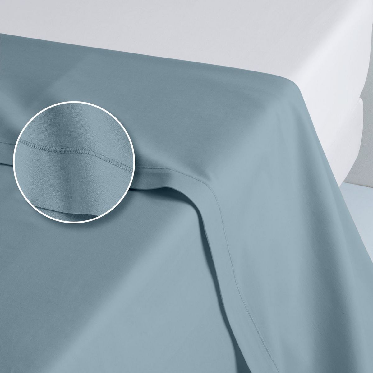 ACTUEL Drap plat en coton 57 fils