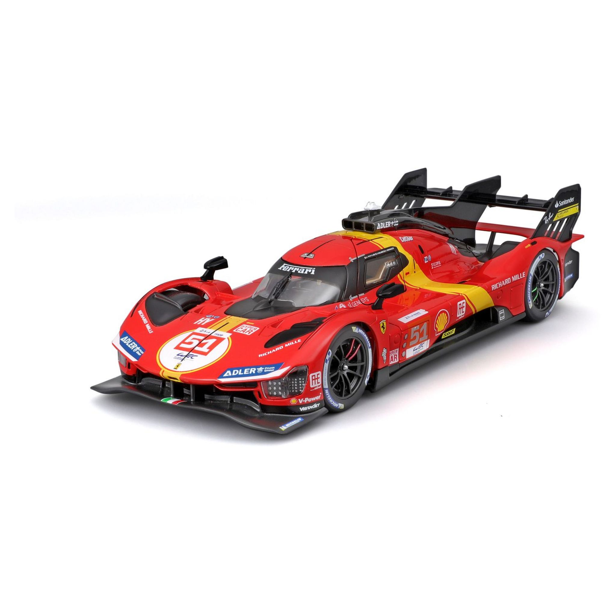Voir la diapositive 2 : BBURAGO Voiture Ferrari 499P LMH 2023 - échelle 1/24ème - Rouge