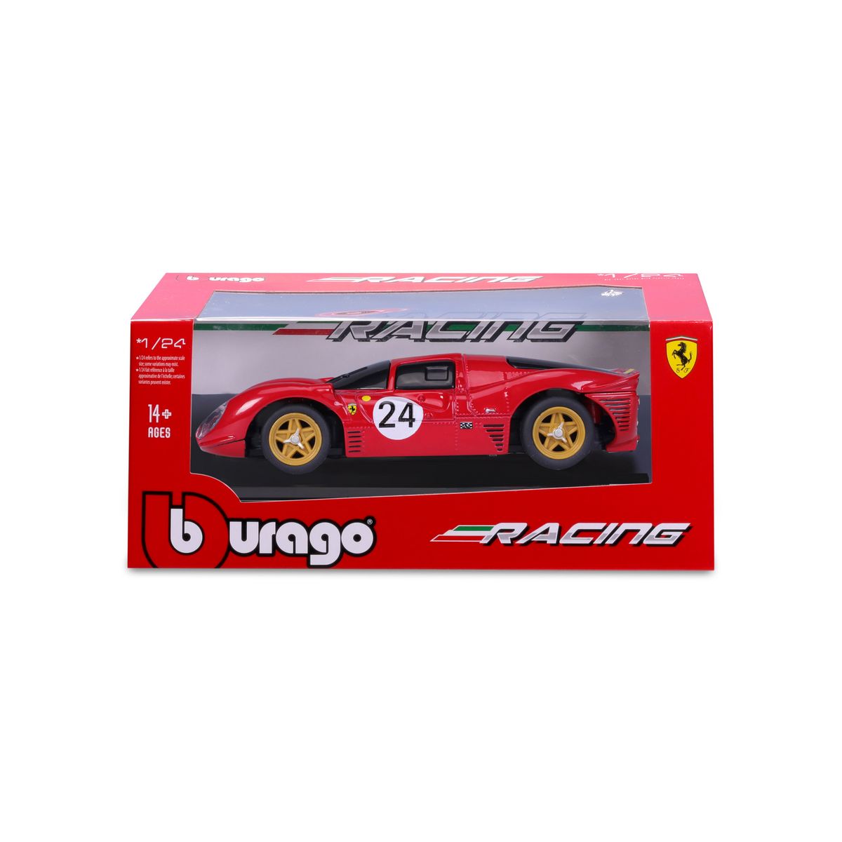 BBURAGO Voiture Ferrari 330 P4 Daytona - échelle 1/24ème - Rouge