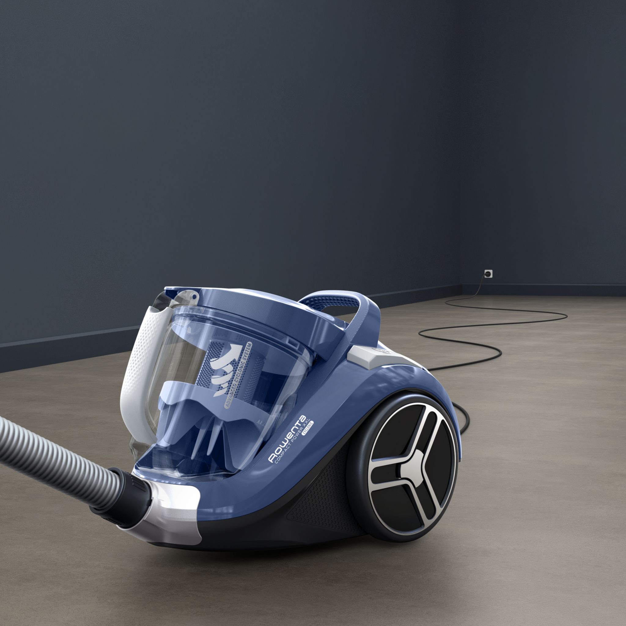 Voir la diapositive 6 : ROWENTA Aspirateur traîneau sans sac RO4B21EA - Bleu