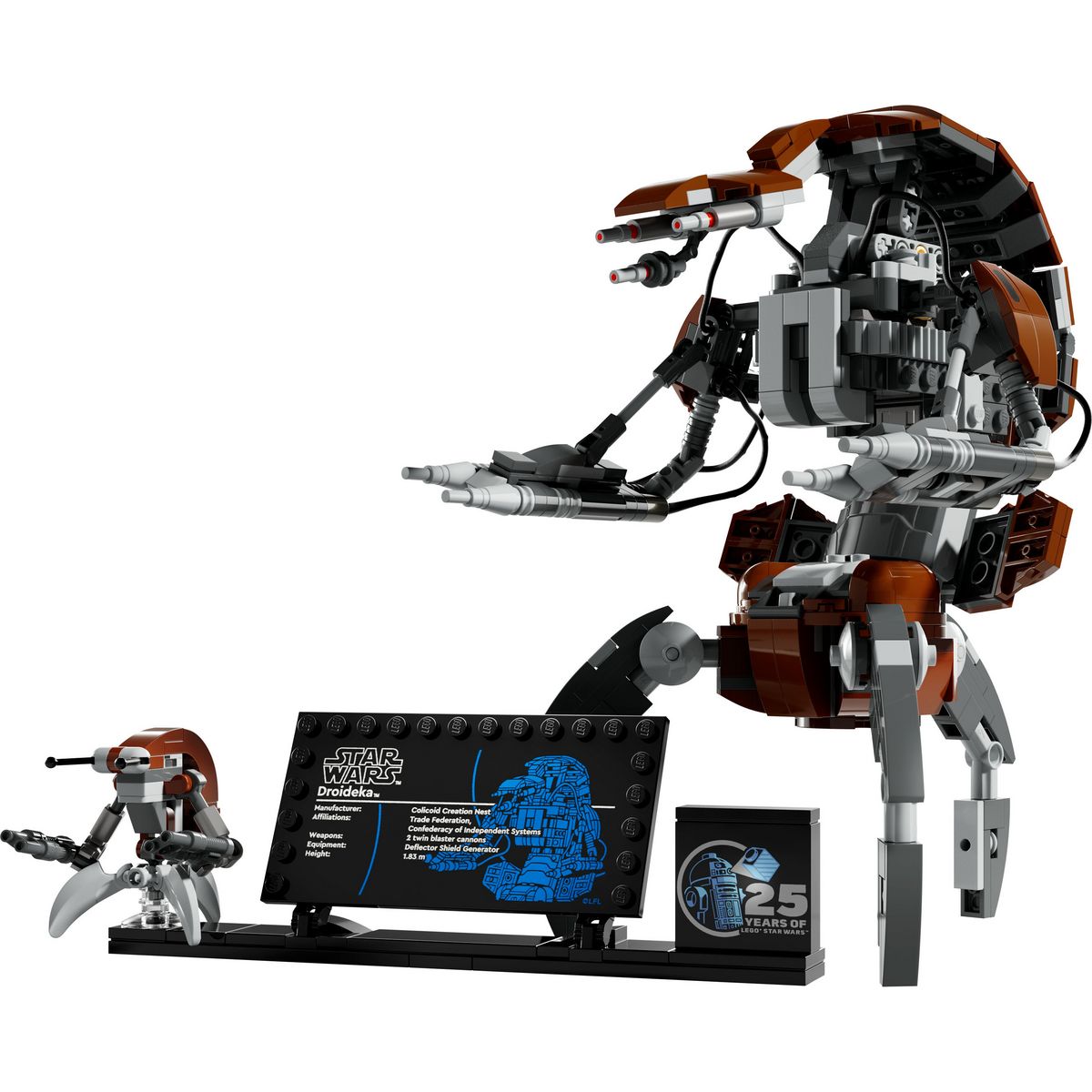 LEGO Star Wars 75381 - Le Droïdeka - Droïde destroyer en briques à collectionner - Set de construction pour le jeu créatif et modèle à exposer - Idée de cadeau pour les adultes fans de la saga