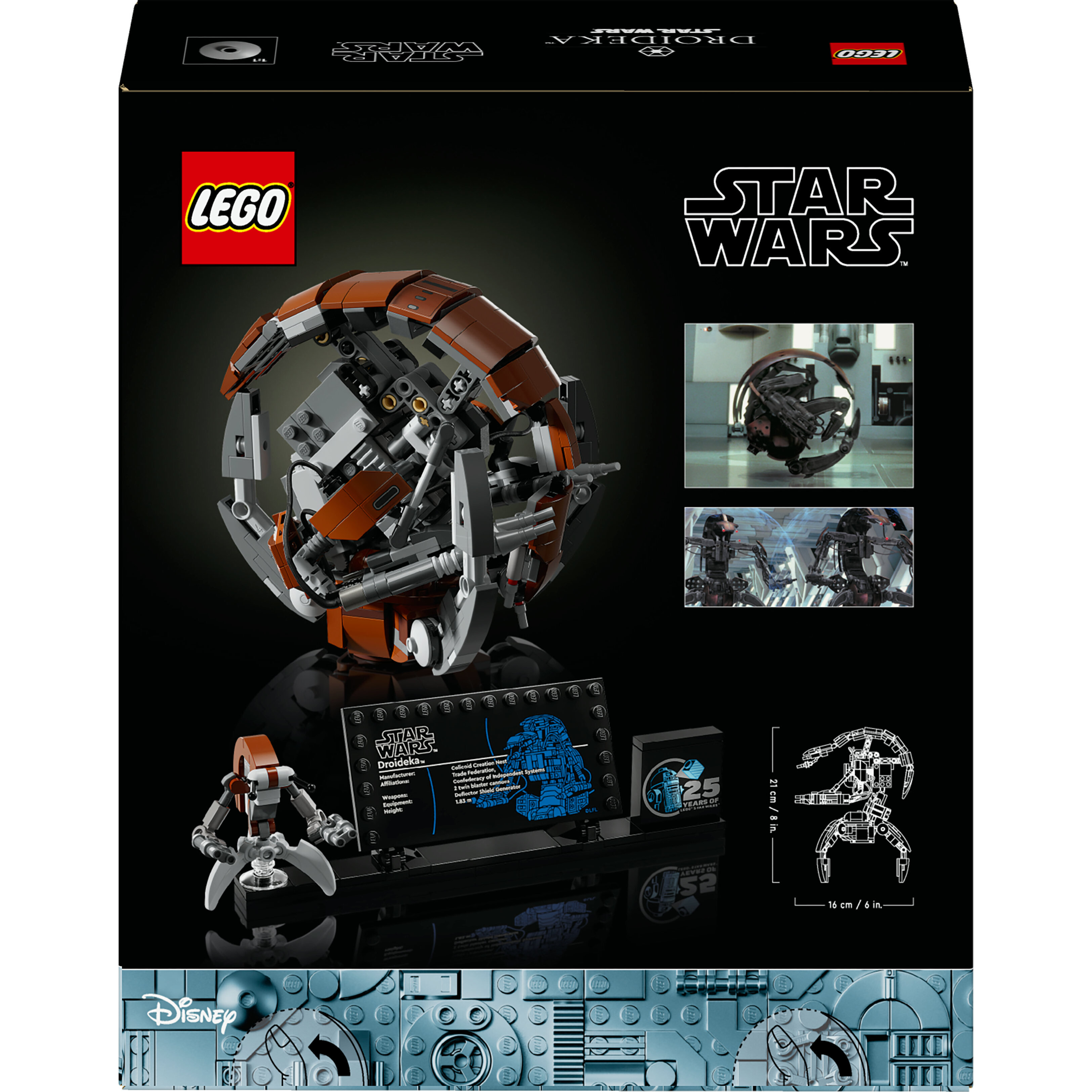 Voir la diapositive 9 : LEGO Star Wars 75381 - Le Droïdeka - Droïde destroyer en briques à collectionner - Set de construction pour le jeu créatif et modèle à exposer - Idée de cadeau pour les adultes fans de la saga
