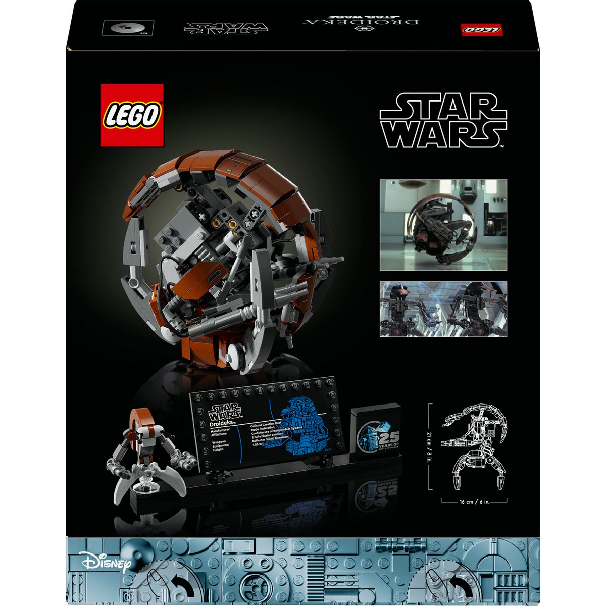 LEGO Star Wars 75381 - Le Droïdeka - Droïde destroyer en briques à collectionner - Set de construction pour le jeu créatif et modèle à exposer - Idée de cadeau pour les adultes fans de la saga