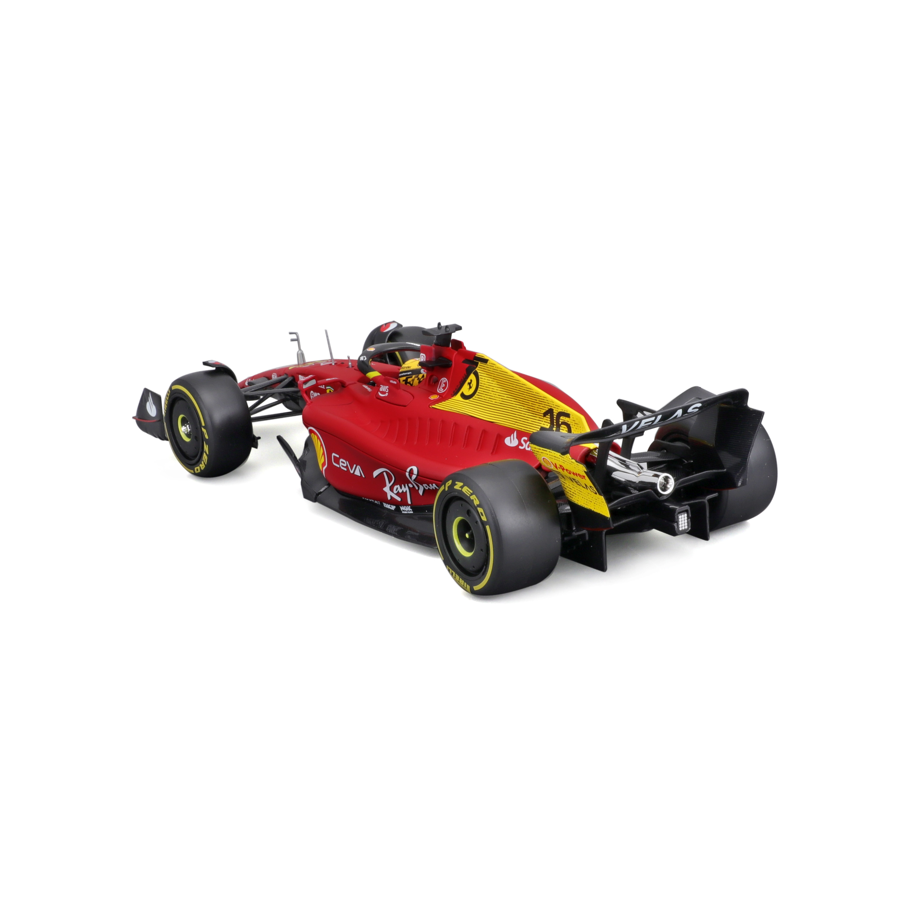 Voir la diapositive 4 : BBURAGO Voiture Ferrari SF Italian GP Monza de Charles Leclerc - échelle 1/24ème