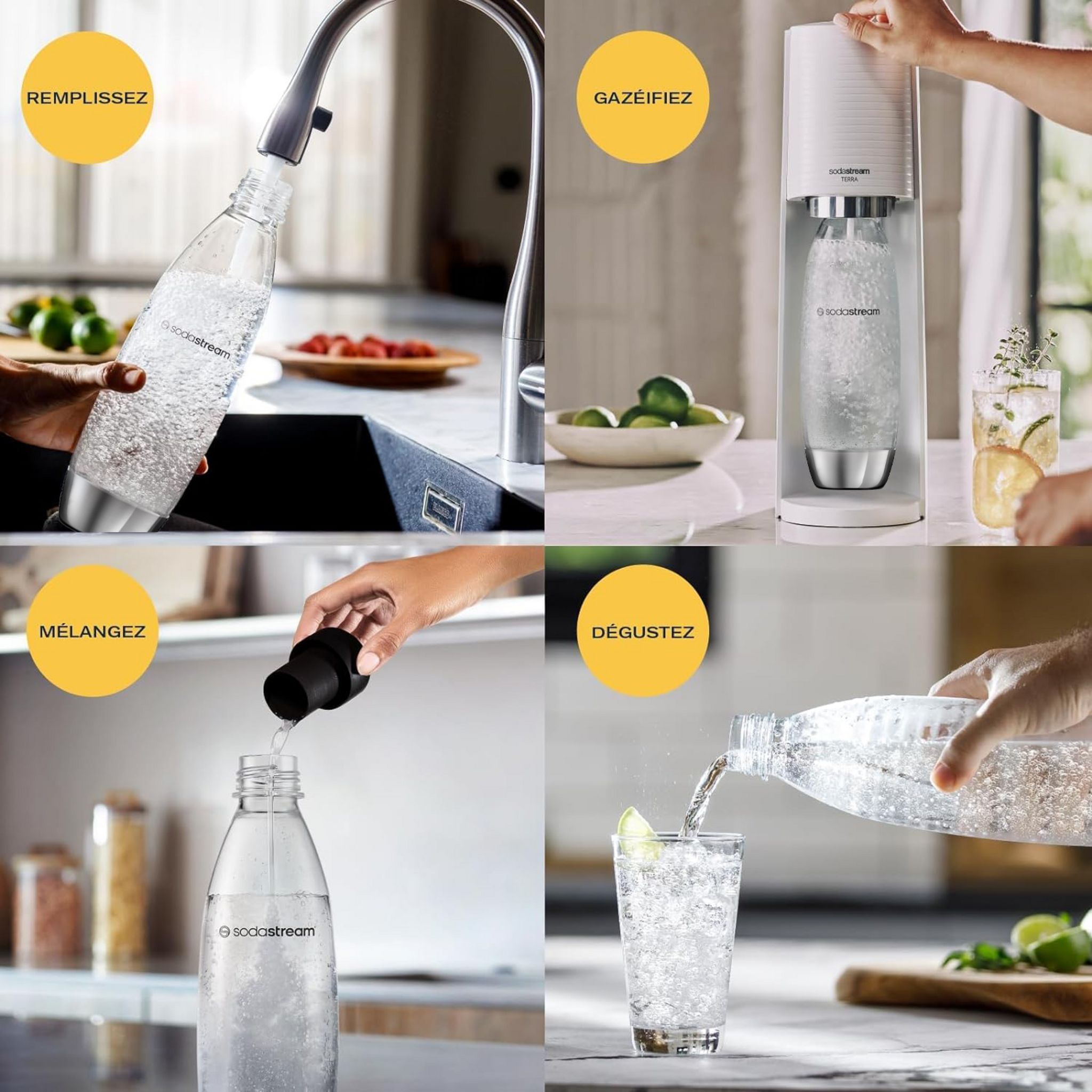 Voir la diapositive 5 : SODASTREAM Bouteille fuse métal 1 L