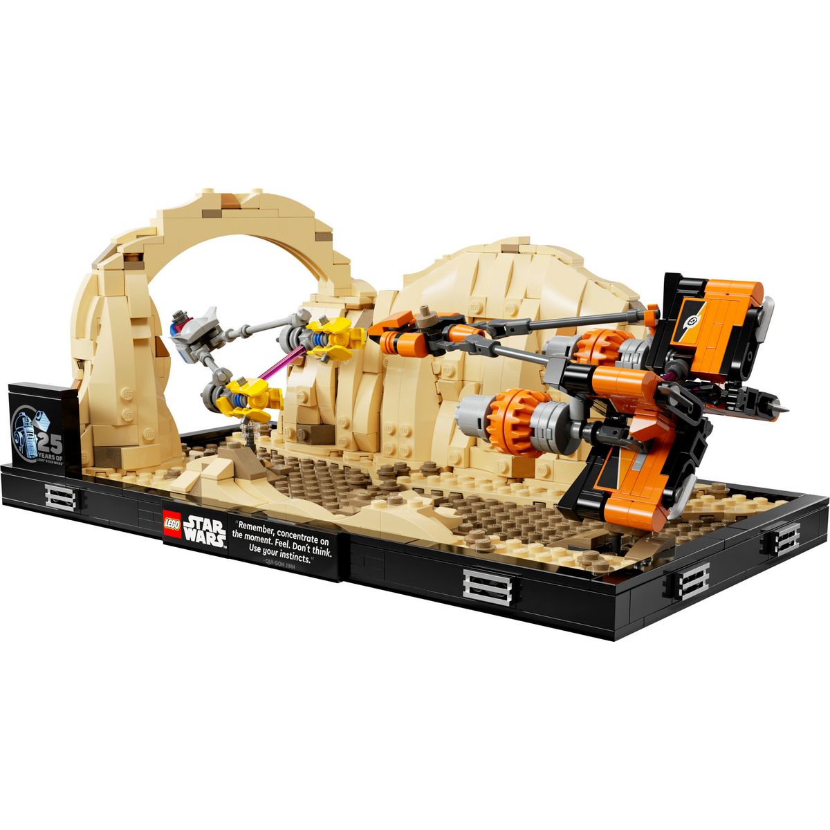 LEGO Star Wars 75380 - La Menace Fantôme Diorama de la Course de Podracers de Mos Espa - Maquette à Construire - Set de Collection à Offrir aux Adultes - Inclut le Podracer d'Anakin Skywalker