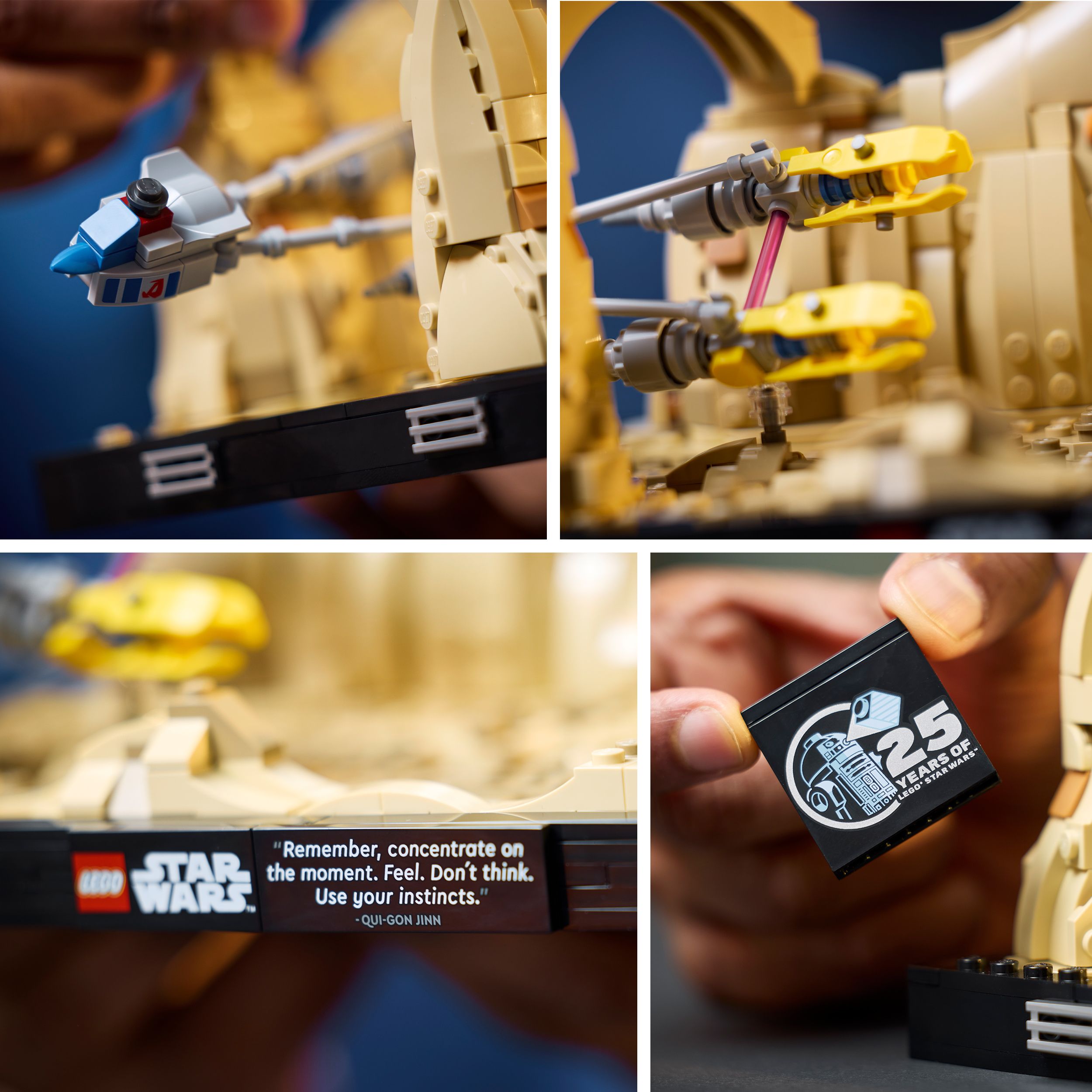 Voir la diapositive 6 : LEGO Star Wars 75380 - La Menace Fantôme Diorama de la Course de Podracers de Mos Espa - Maquette à Construire - Set de Collection à Offrir aux Adultes - Inclut le Podracer d'Anakin Skywalker