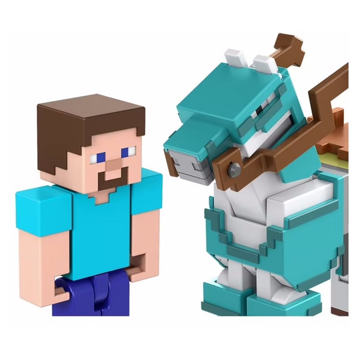 MATTEL Figurine Steve et son cheval en diamant Minecraft