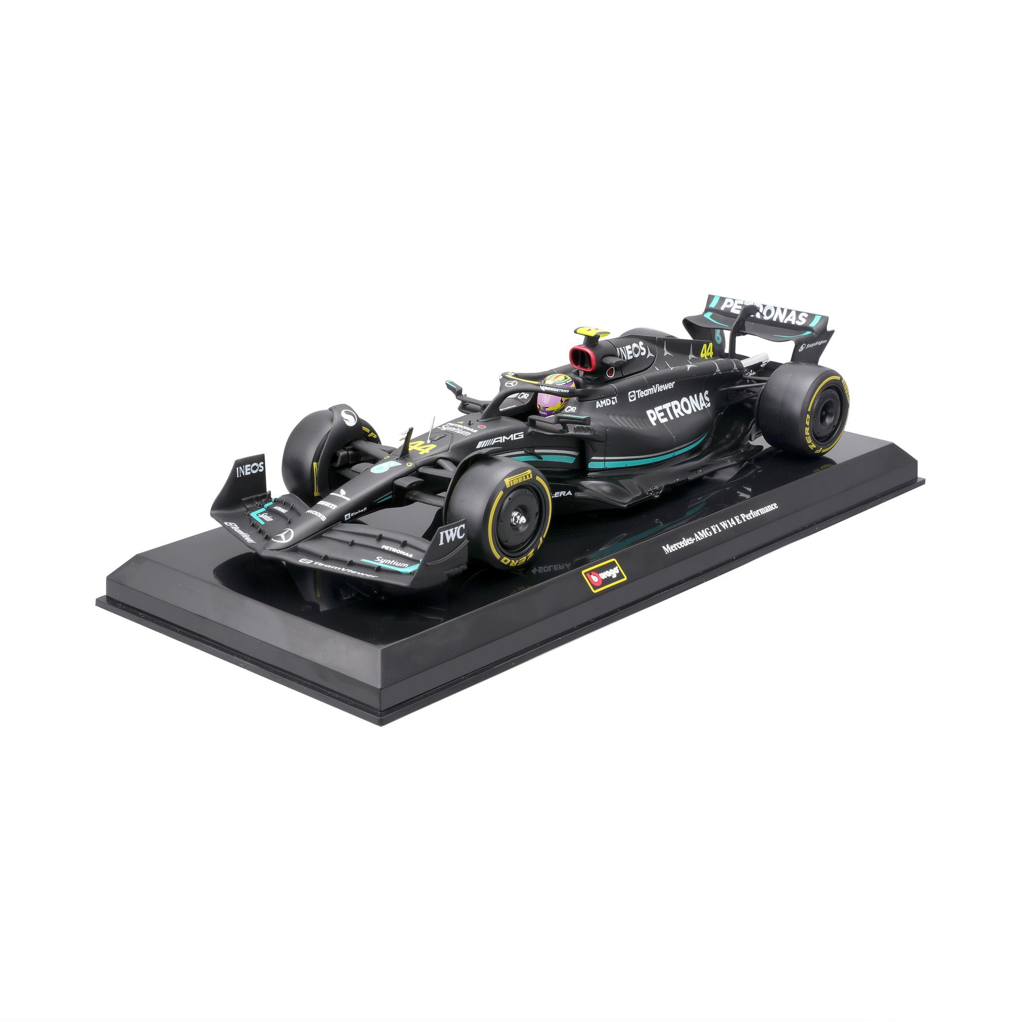 Voir la diapositive 4 : BBURAGO Voiture Mercedes-AMG F1 W14 2023 de Lewis Hamilton - échelle 1/24ème