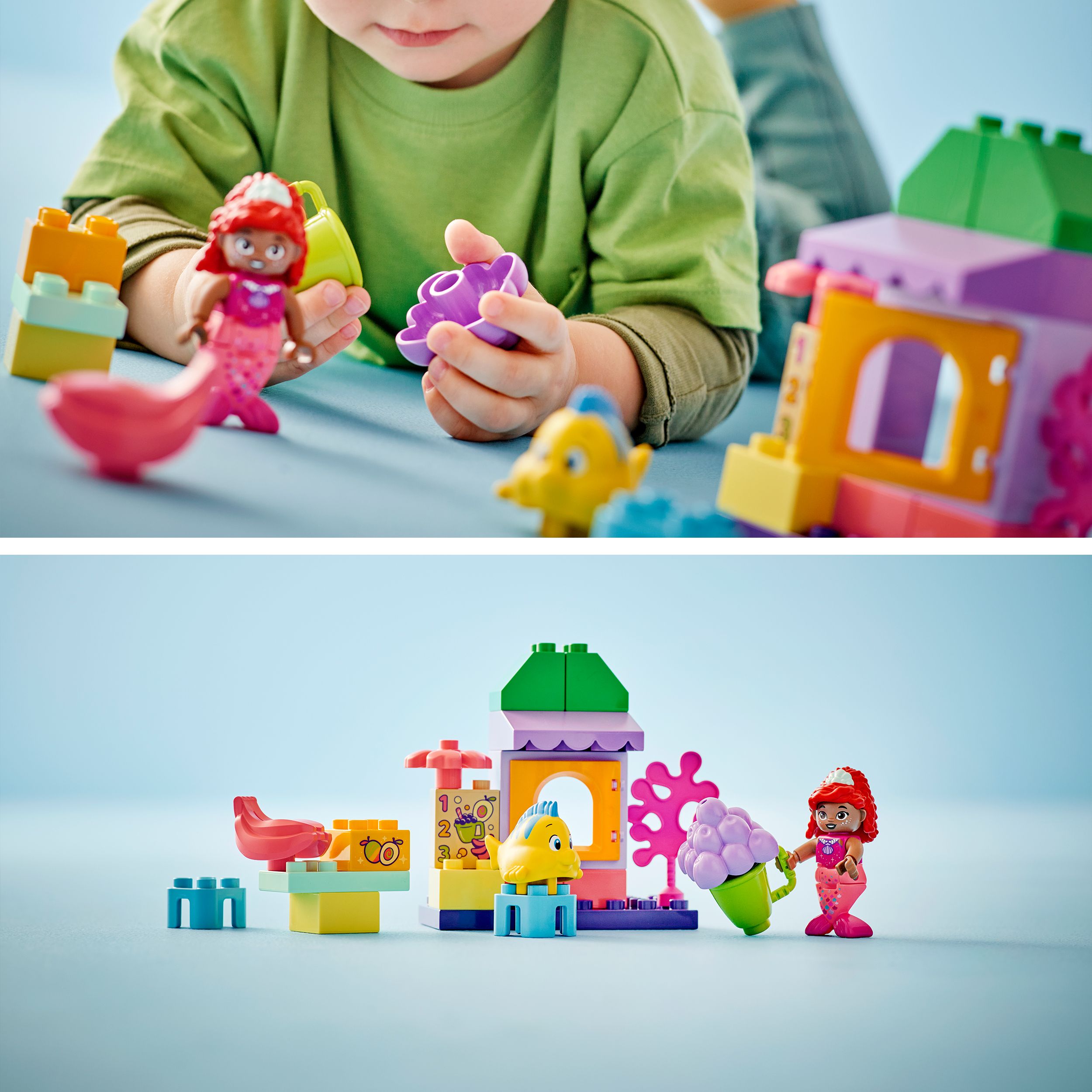 Voir la diapositive 5 : LEGO DUPLO 10420 - Le Stand de Café d'Ariel et de Polochon - Set Briques de Construction La Petite Sirène