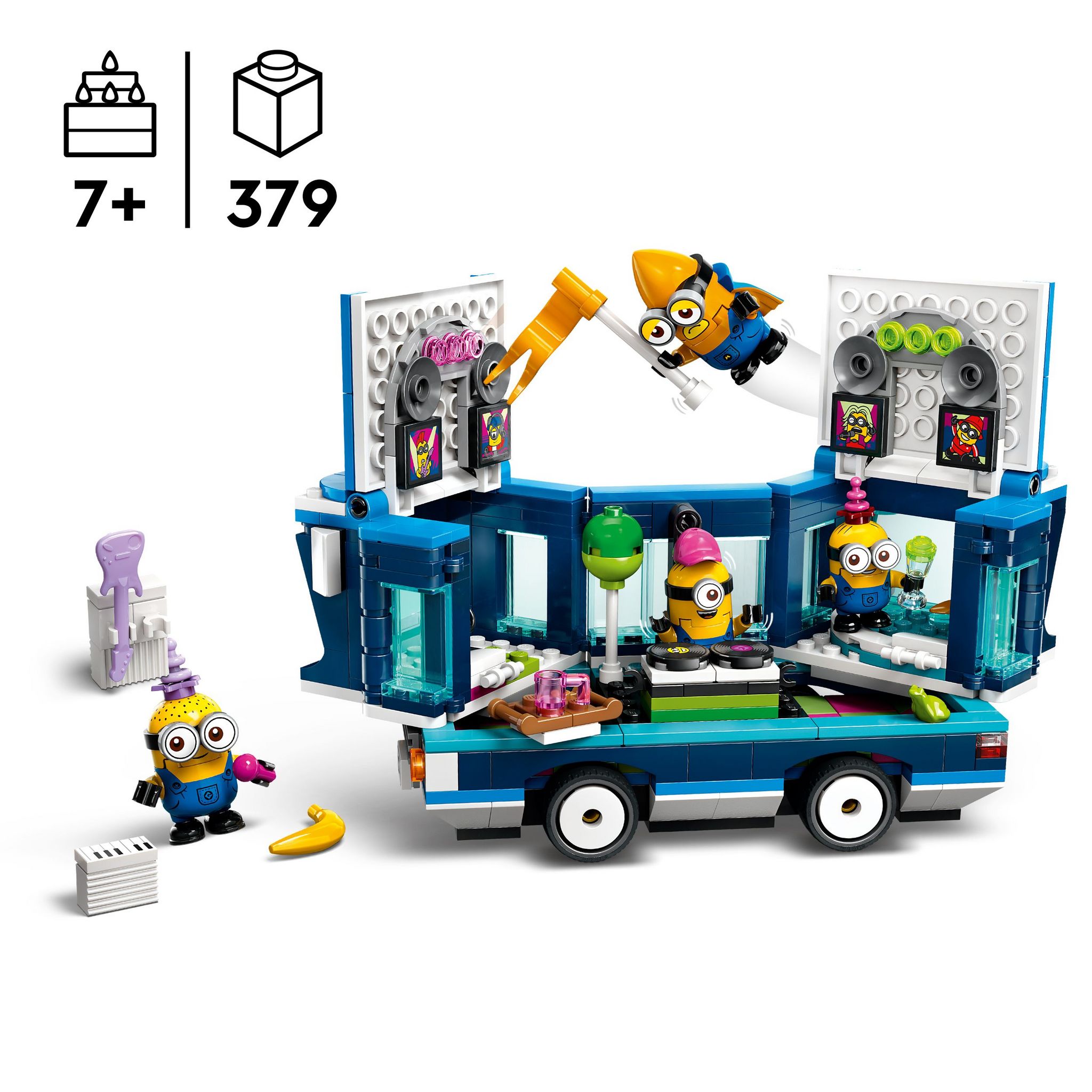 Voir la diapositive 3 : LEGO Minions 75581 - Bus Party Music
