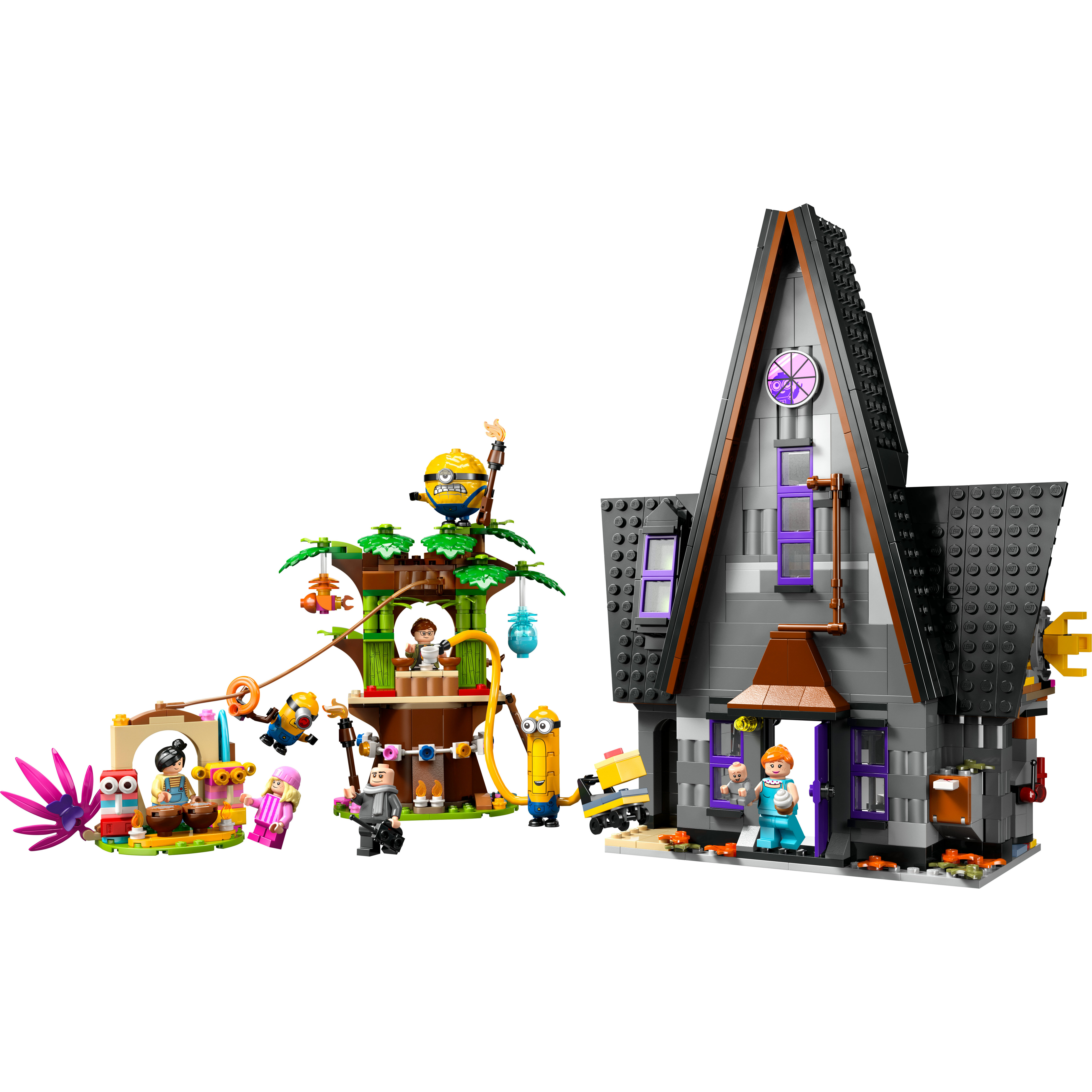 Voir la diapositive 2 : LEGO Minions 75583 - Maison familiale de Gru et les Minions