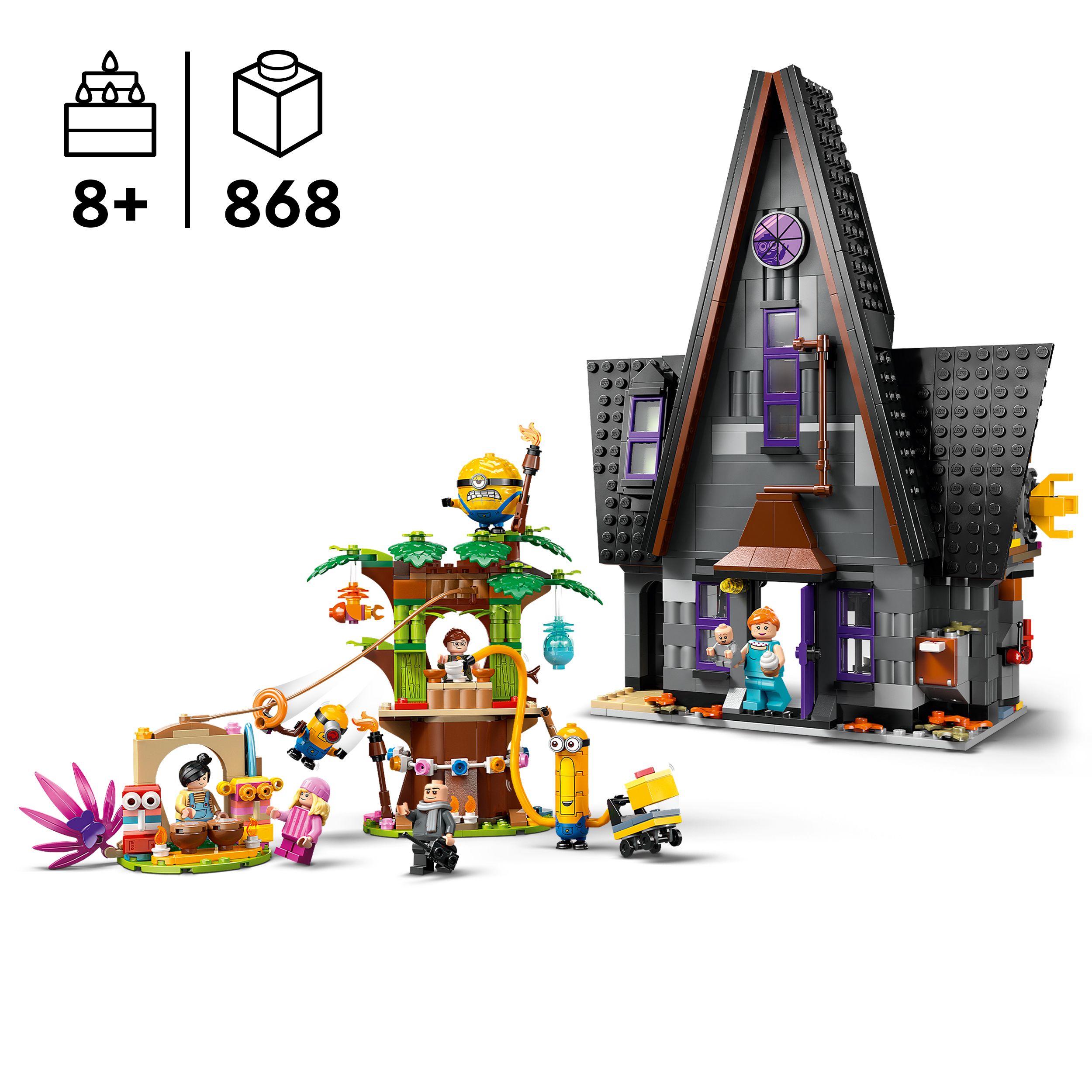 Voir la diapositive 4 : LEGO Minions 75583 - Maison familiale de Gru et les Minions