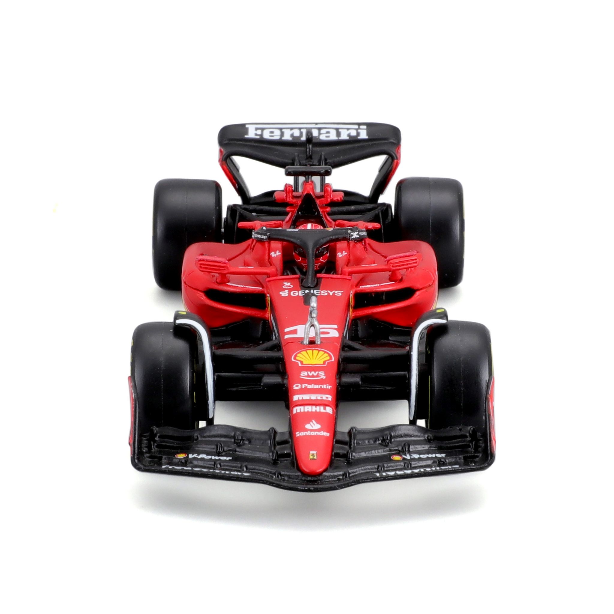 Voir la diapositive 3 : BBURAGO Voiture Ferrari F1 SF 2023 de Charles Leclerc - échelle 1/43ème - Rouge