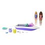 Voir la diapositive 2 : MATTEL Bateau + 2 poupées Barbie + Accessoires