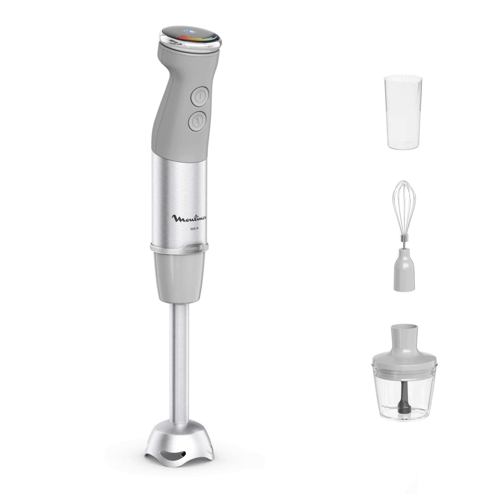 Voir la diapositive 3 : MOULINEX Mixeur plongeant DD673B10 - Gris