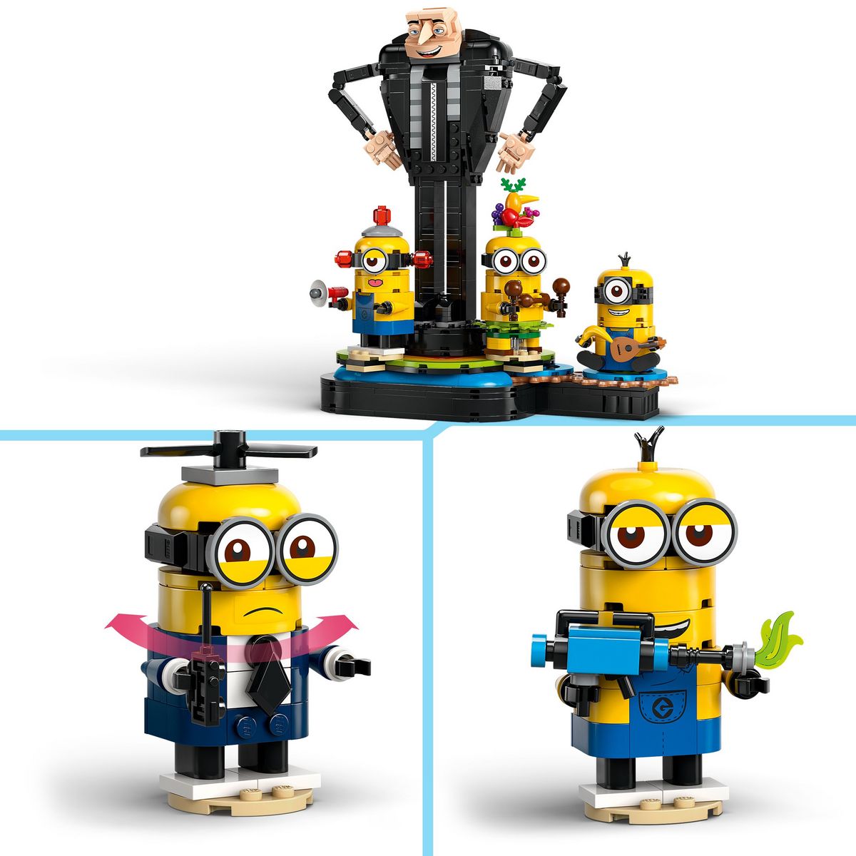 LEGO Minions 75582 - Brick-Built Gru et les Minions