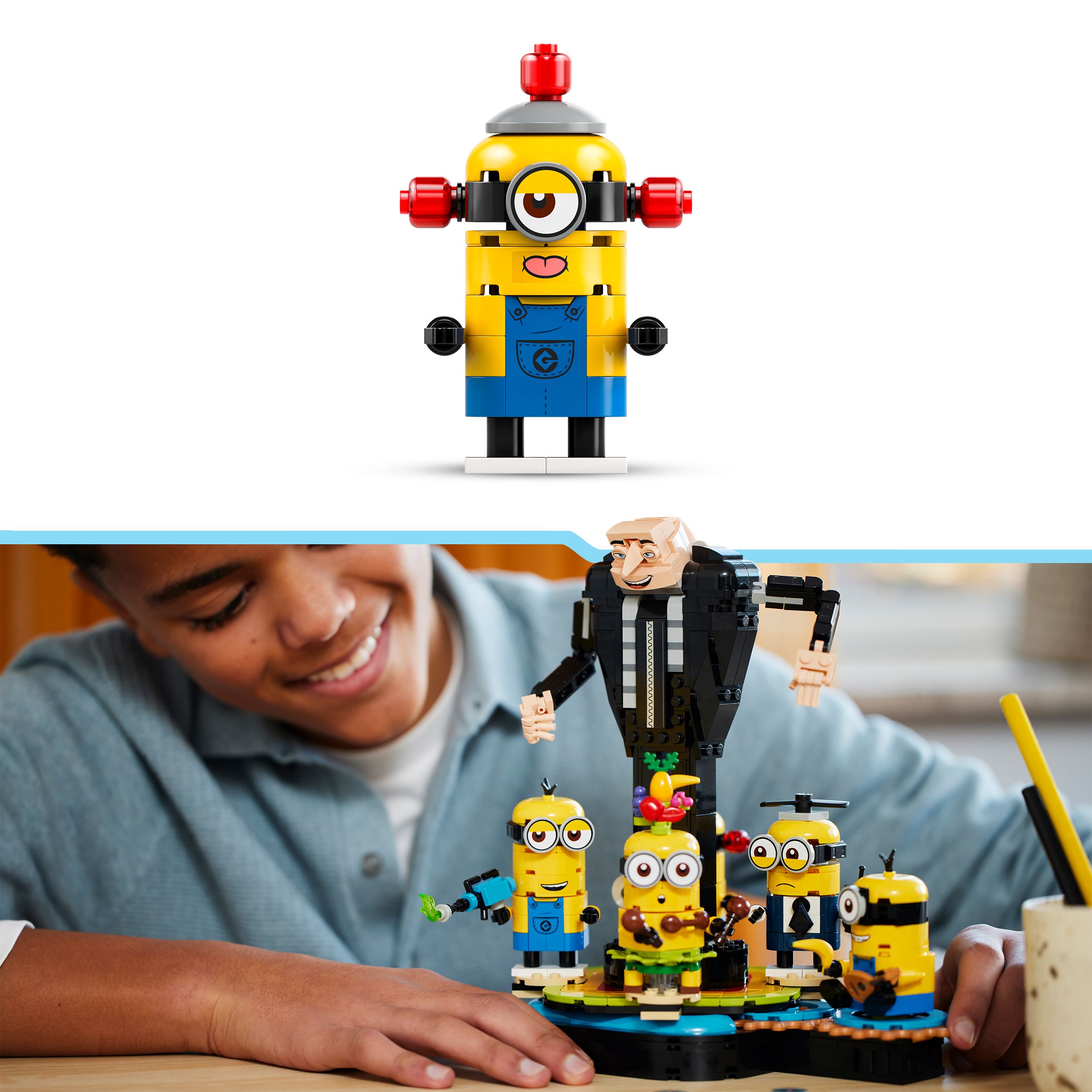 Voir la diapositive 6 : LEGO Minions 75582 - Brick-Built Gru et les Minions