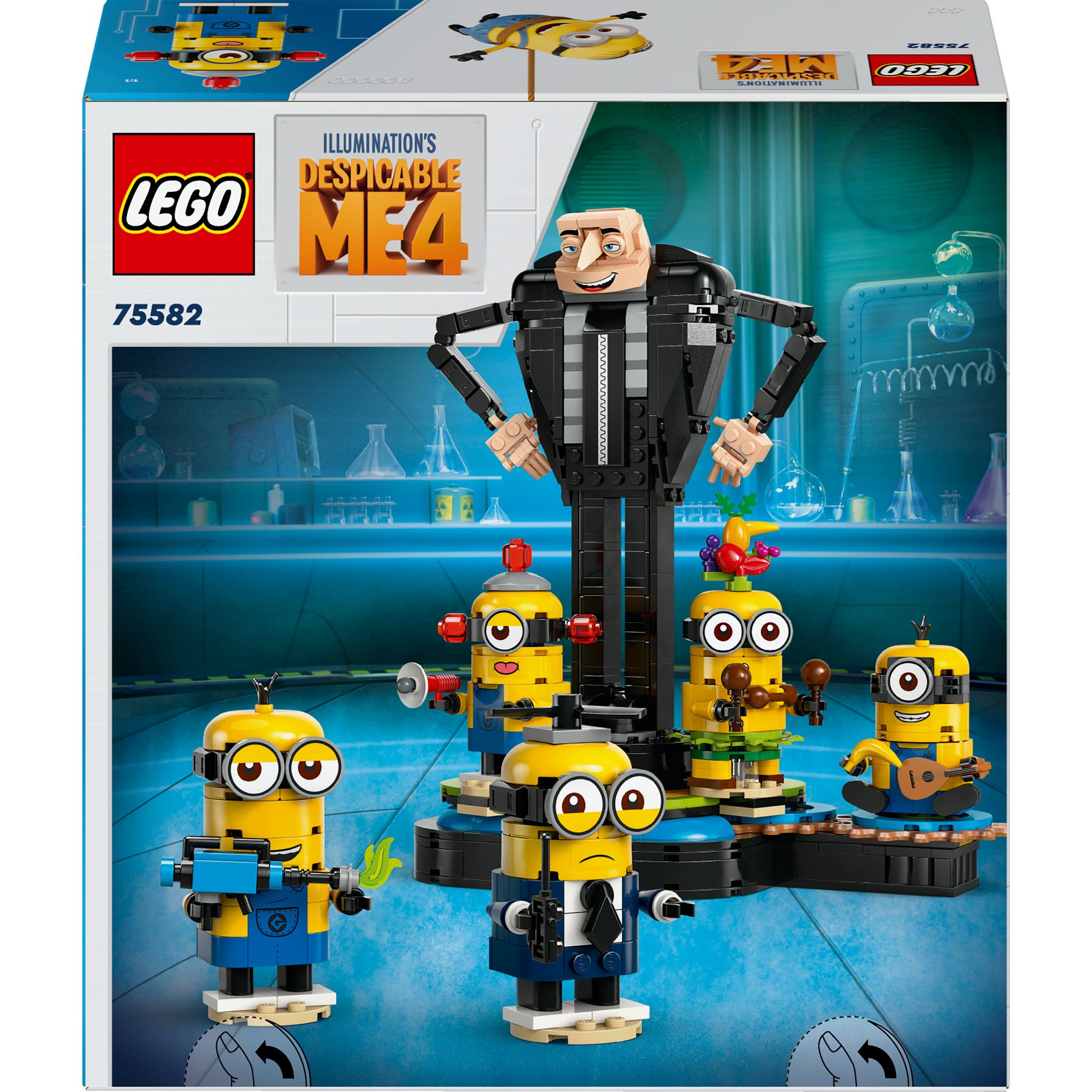 Voir la diapositive 3 : LEGO Minions 75582 - Brick-Built Gru et les Minions