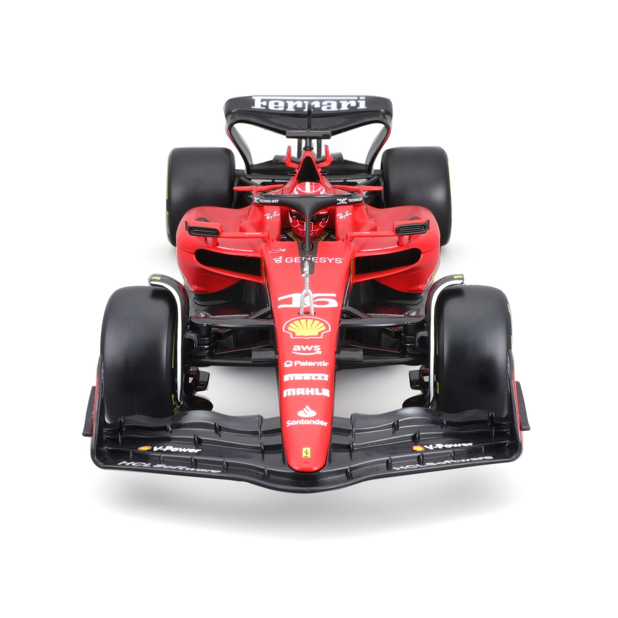 Voir la diapositive 4 : BBURAGO Voiture Ferrari F1 SF 2023 de Charles Leclerc - échelle 1/18ème - Rouge