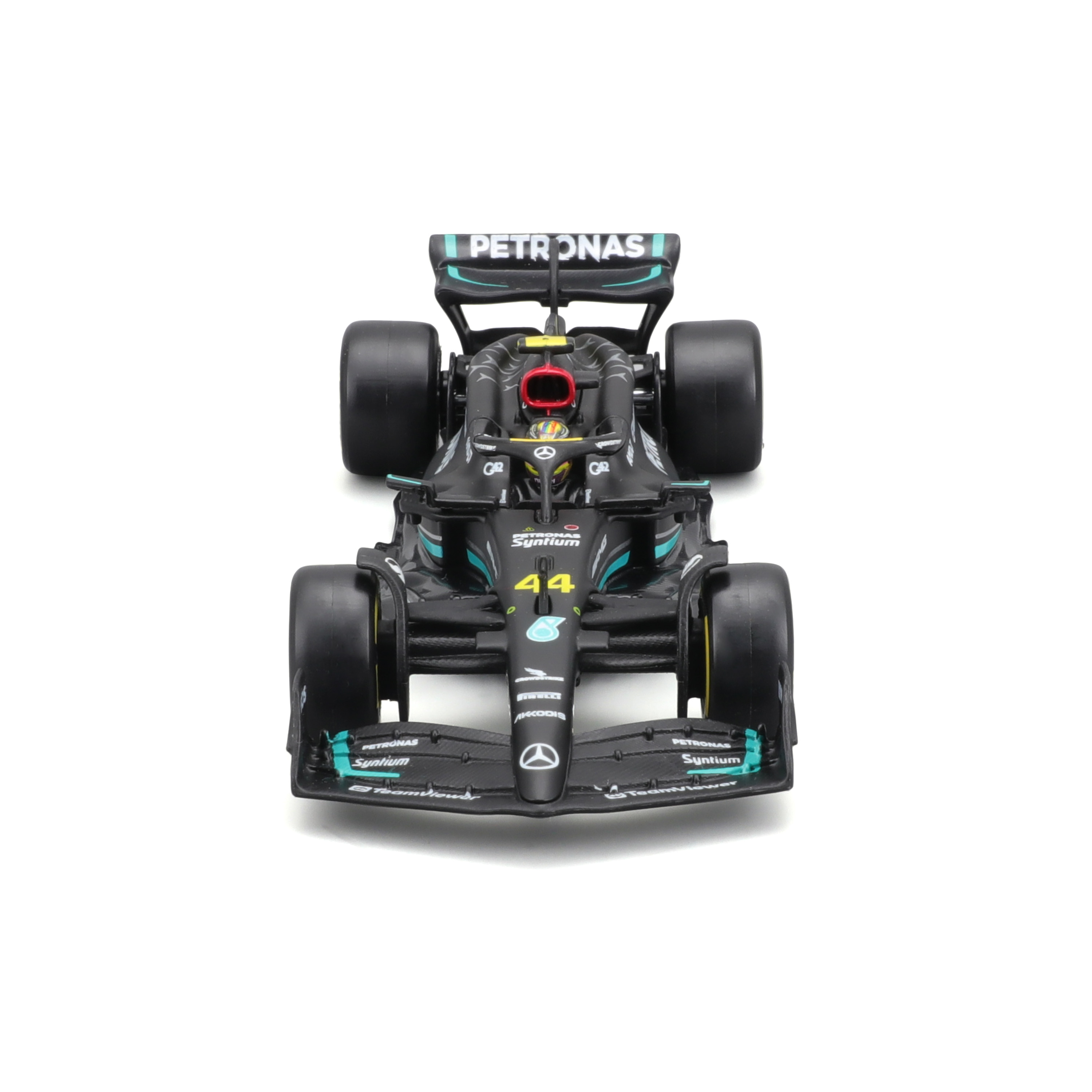 Voir la diapositive 2 : BBURAGO Voiture Mercedes-AMG F1 W13 2023 de Lewis Hamilton - échelle 1/43ème