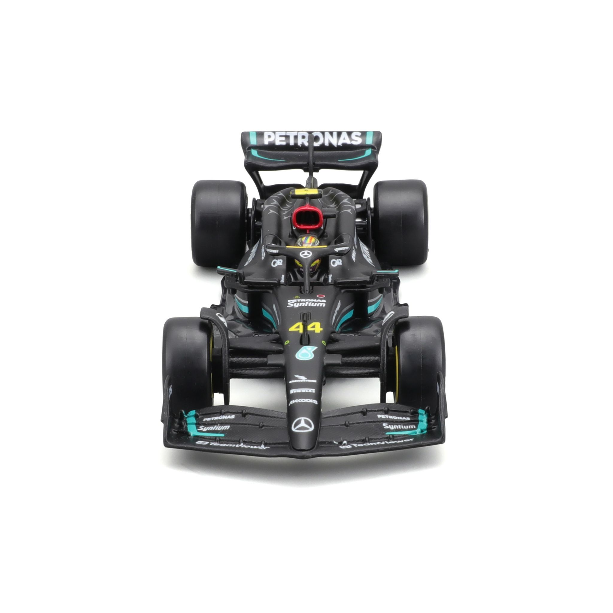 Voir la diapositive 2 : BBURAGO Voiture Mercedes-AMG F1 W13 2023 de Lewis Hamilton - échelle 1/43ème