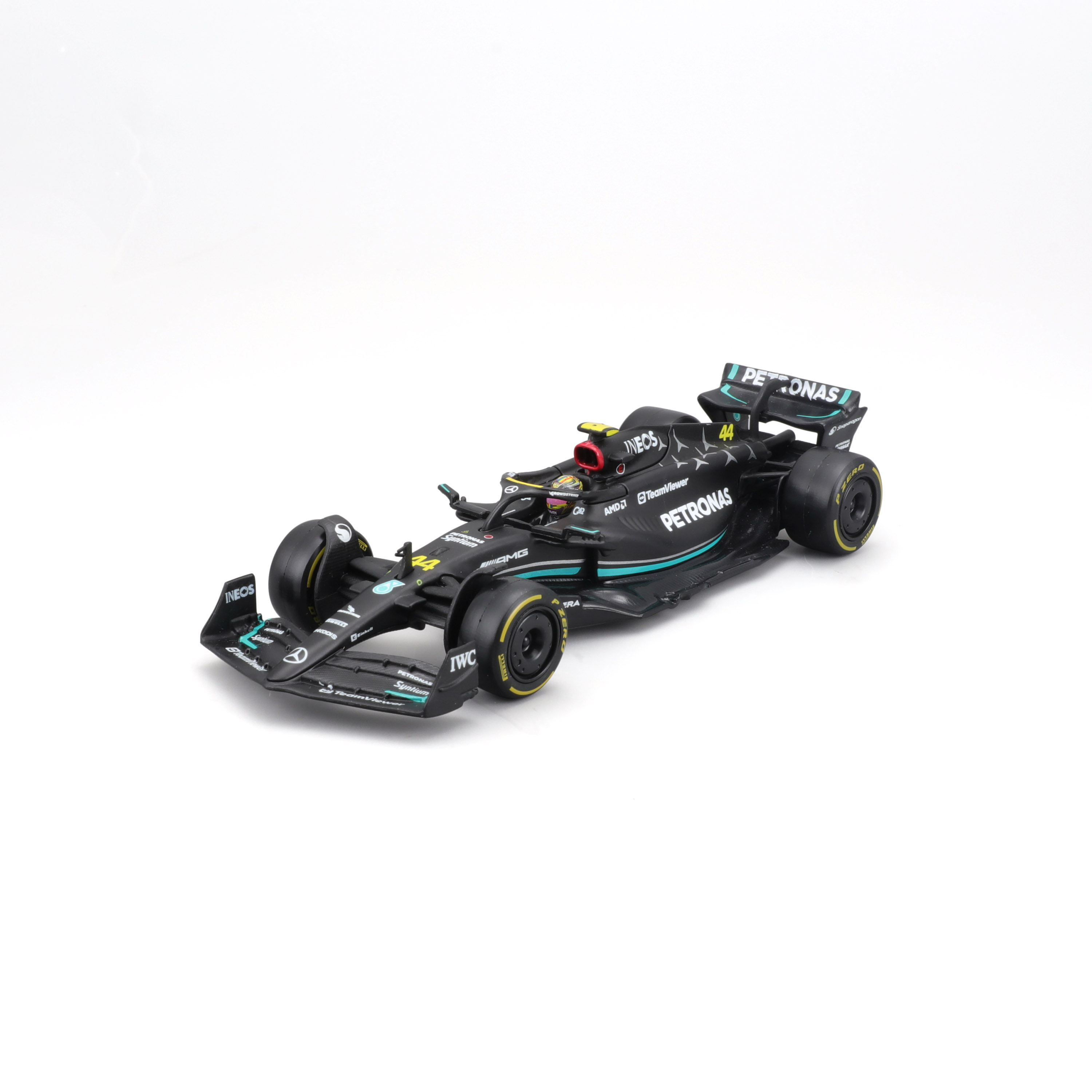 Voir la diapositive 5 : BBURAGO Voiture Mercedes-AMG F1 W13 2023 de Lewis Hamilton - échelle 1/43ème