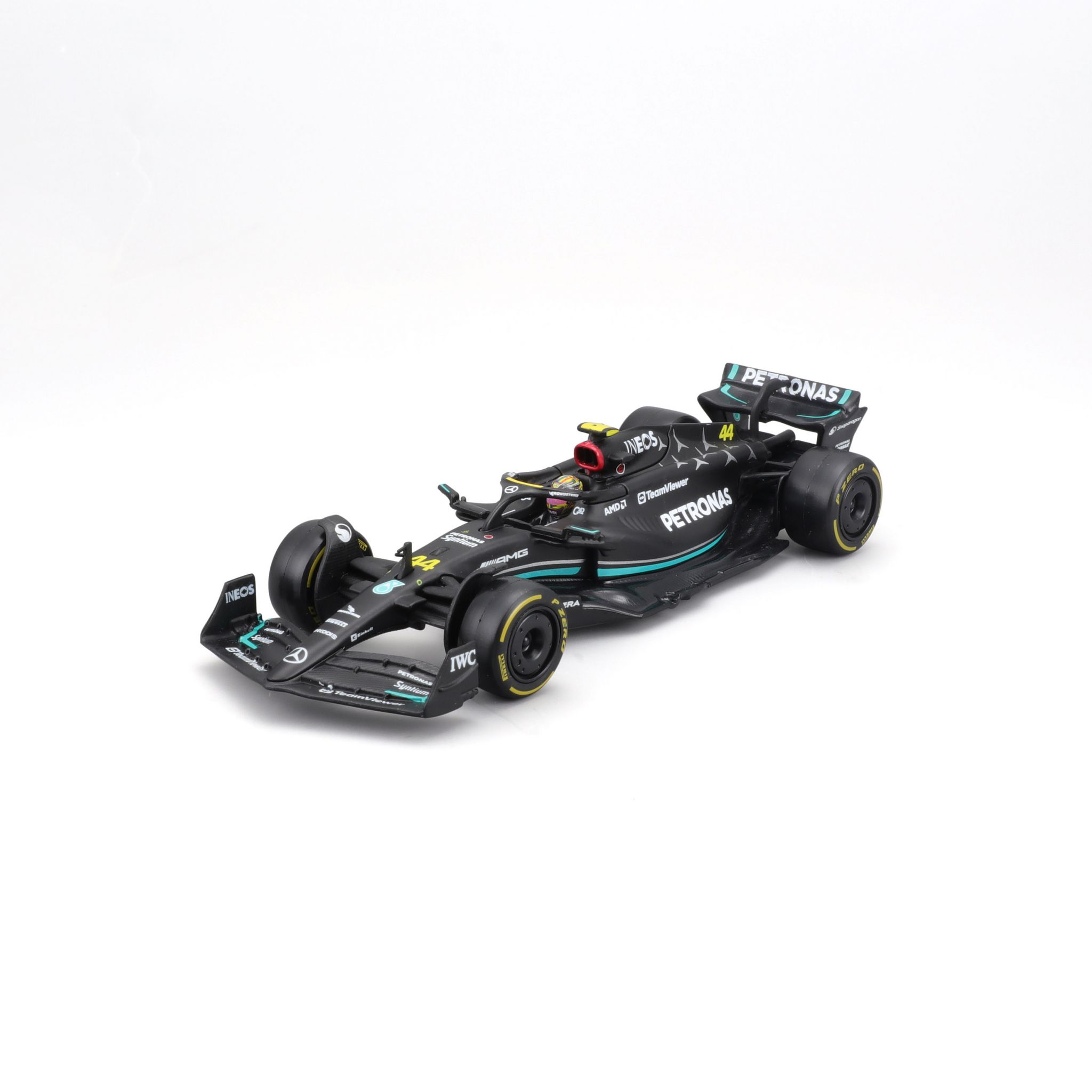 Voir la diapositive 5 : BBURAGO Voiture Mercedes-AMG F1 W13 2023 de Lewis Hamilton - échelle 1/43ème