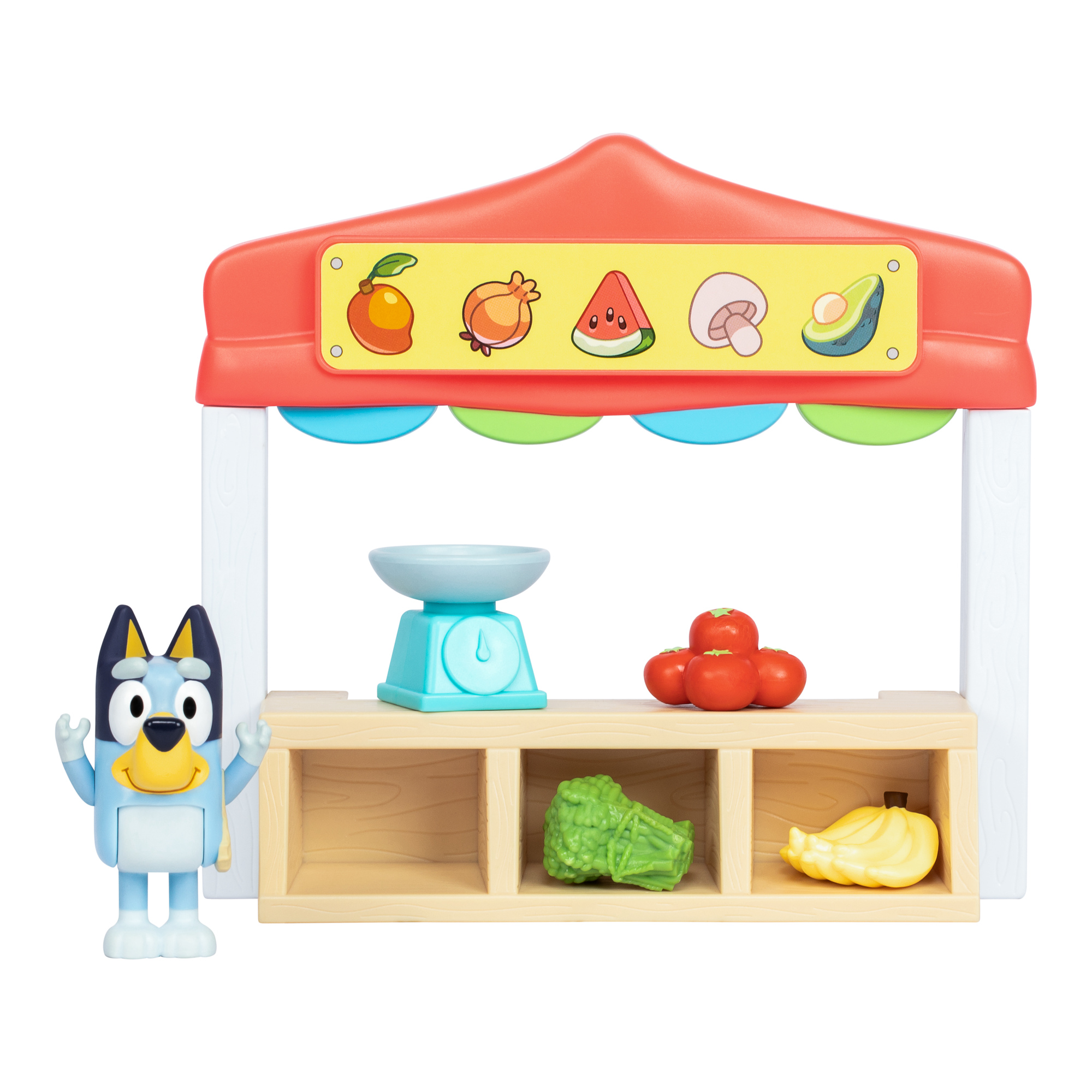 Voir la diapositive 4 : MOOSE Le marché de Bluey