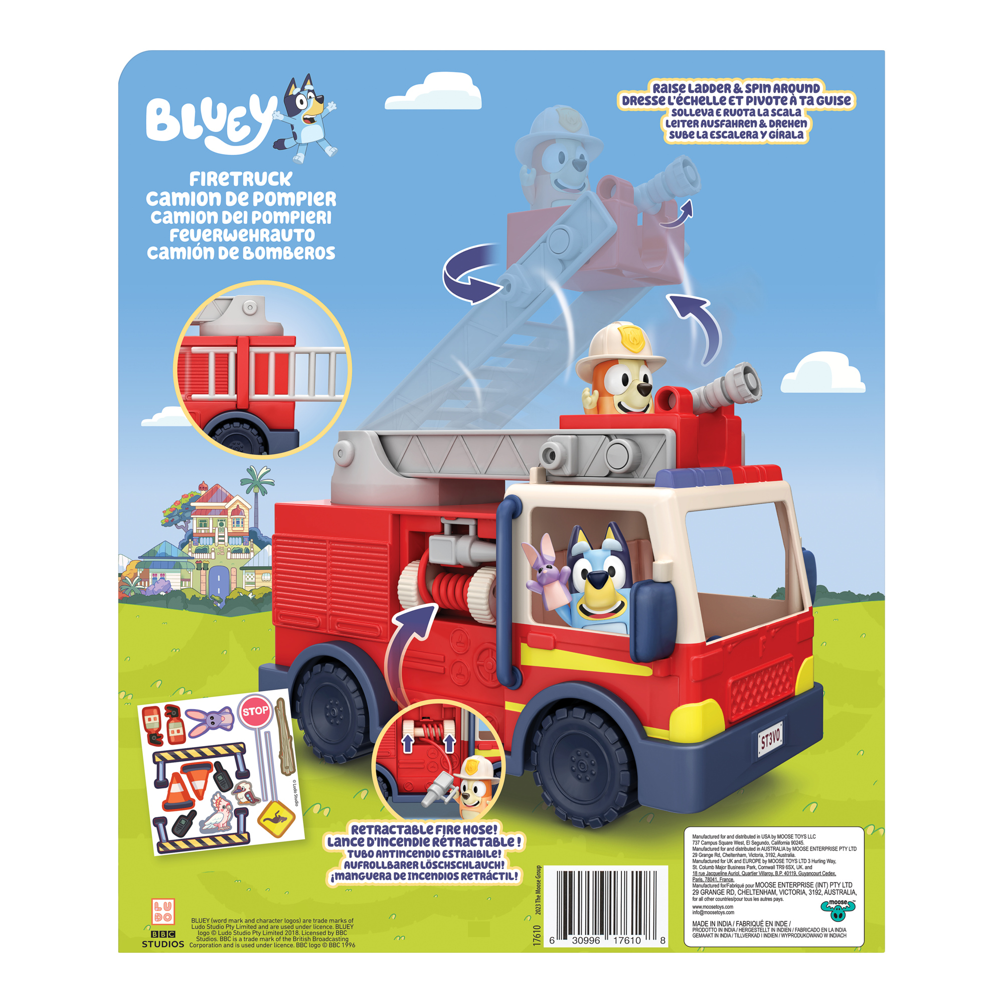 Voir la diapositive 2 : MOOSE Le Camion de pompier de Bluey