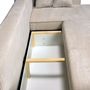 Voir la diapositive 5 : Canapé d'angle droit convertible coloris Beige MATTIA