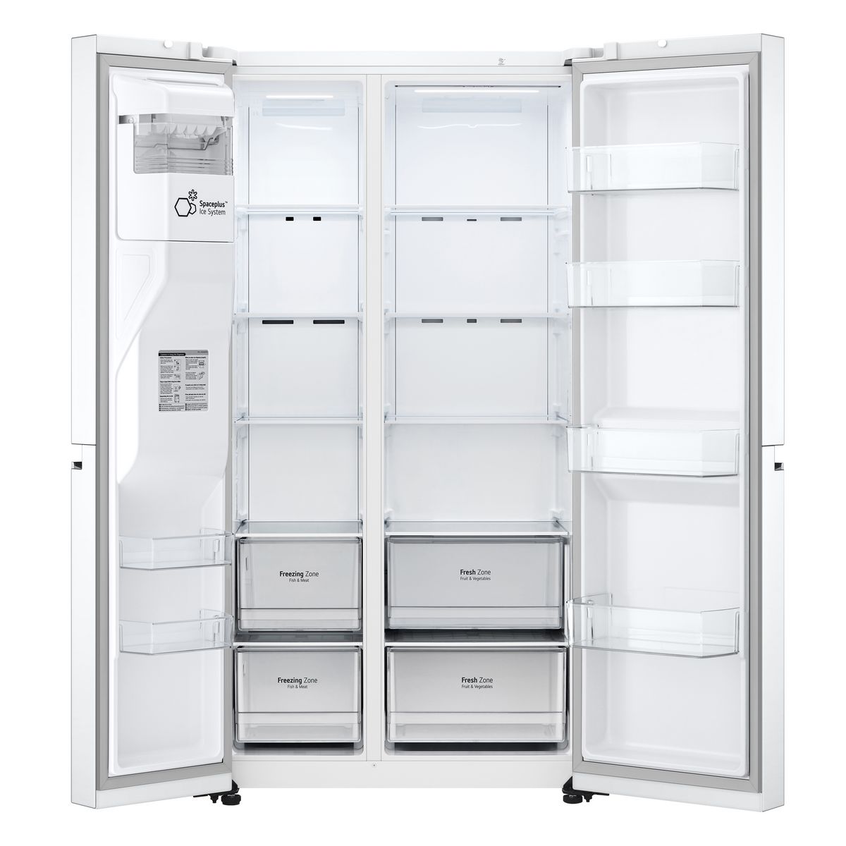 LG Réfrigérateur américain GSLV70SWTF, 635 L, Froid ventilé No Frost, F