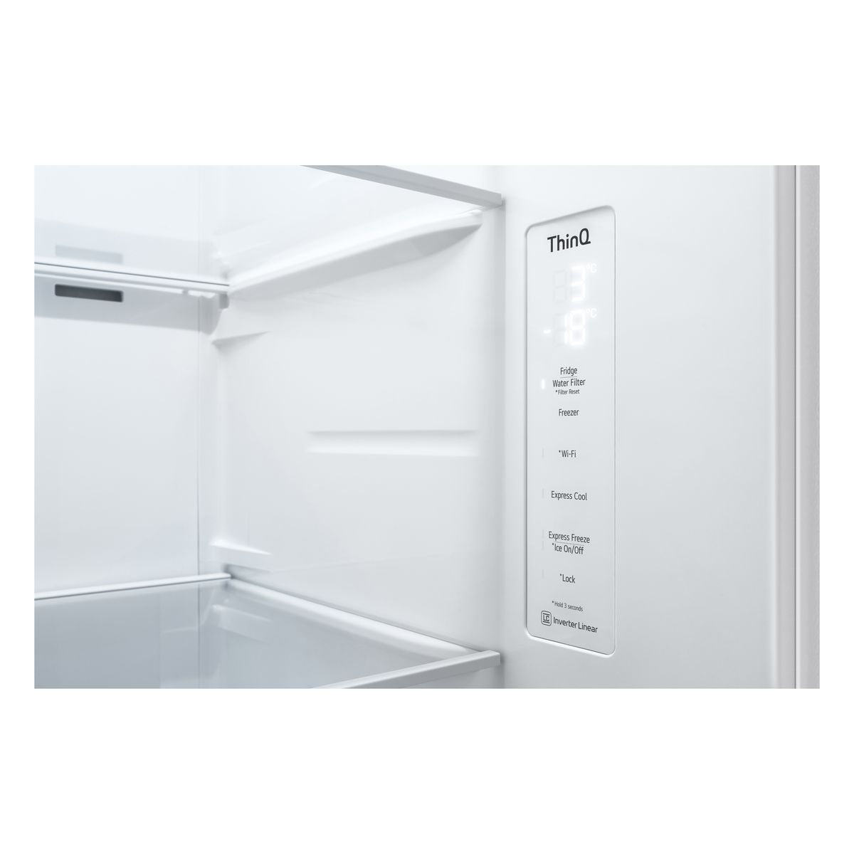 LG Réfrigérateur américain GSLV70SWTF, 635 L, Froid ventilé No Frost, F